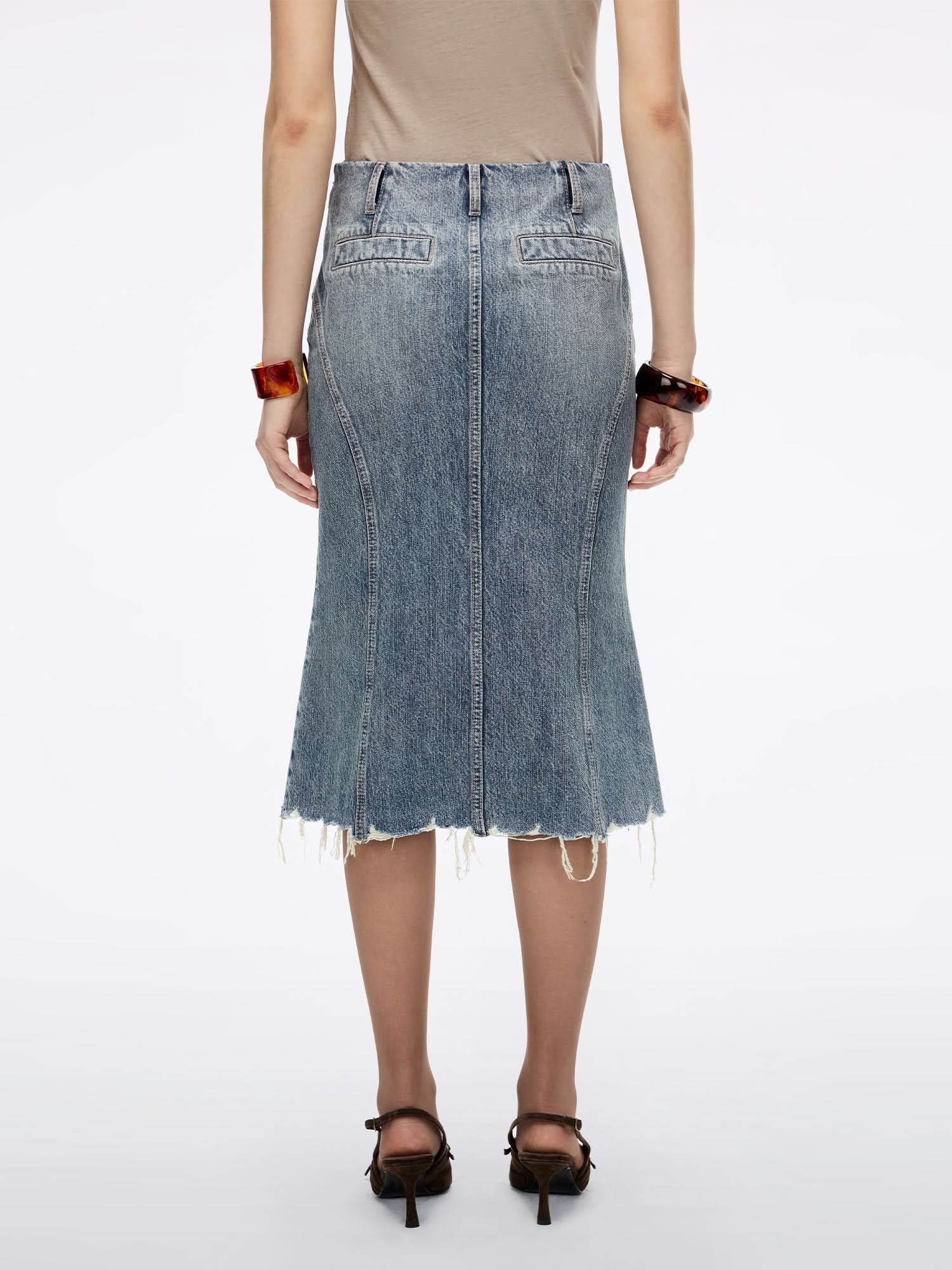 Mermaid Denim Skirt