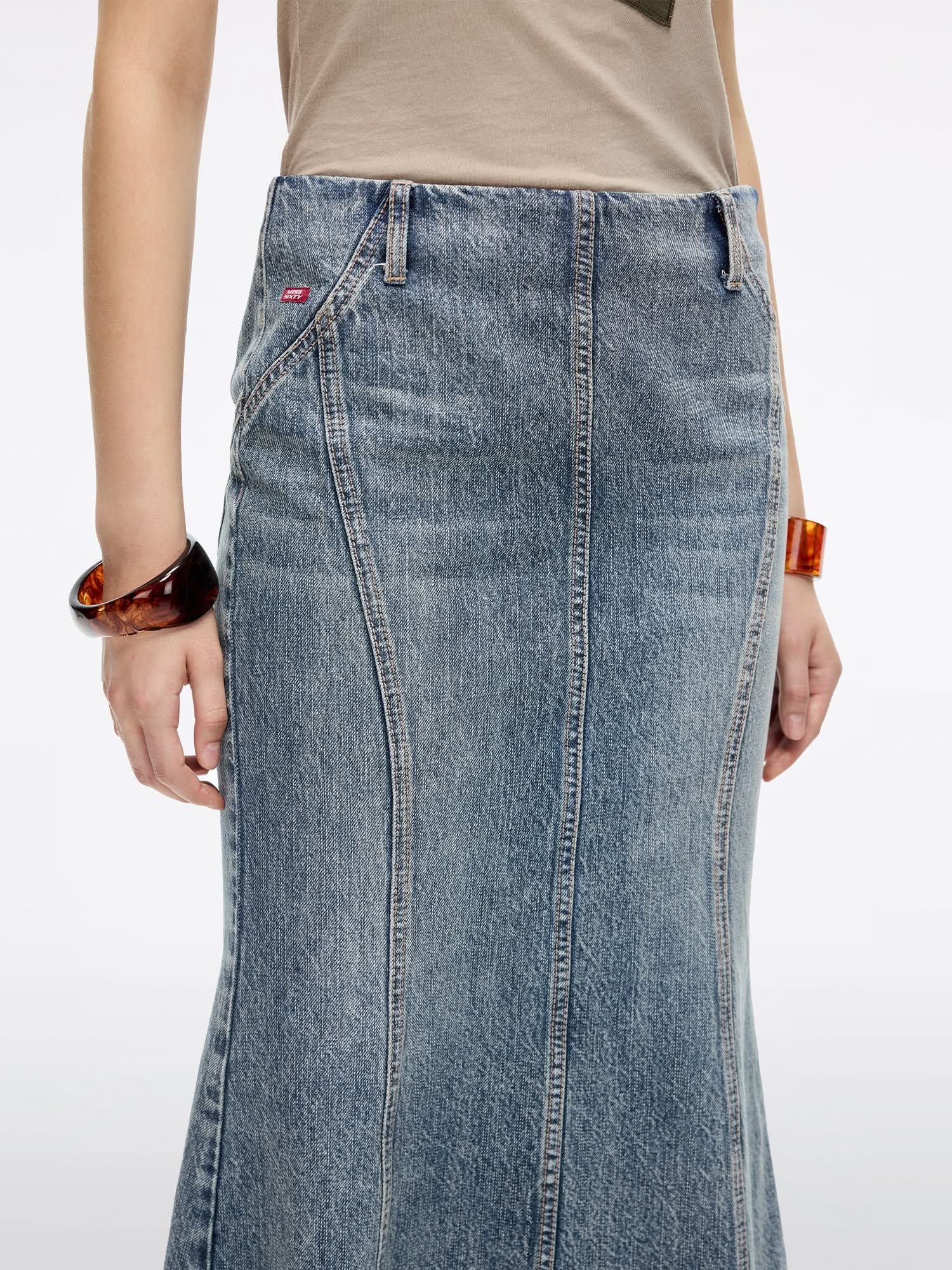 Mermaid Denim Skirt
