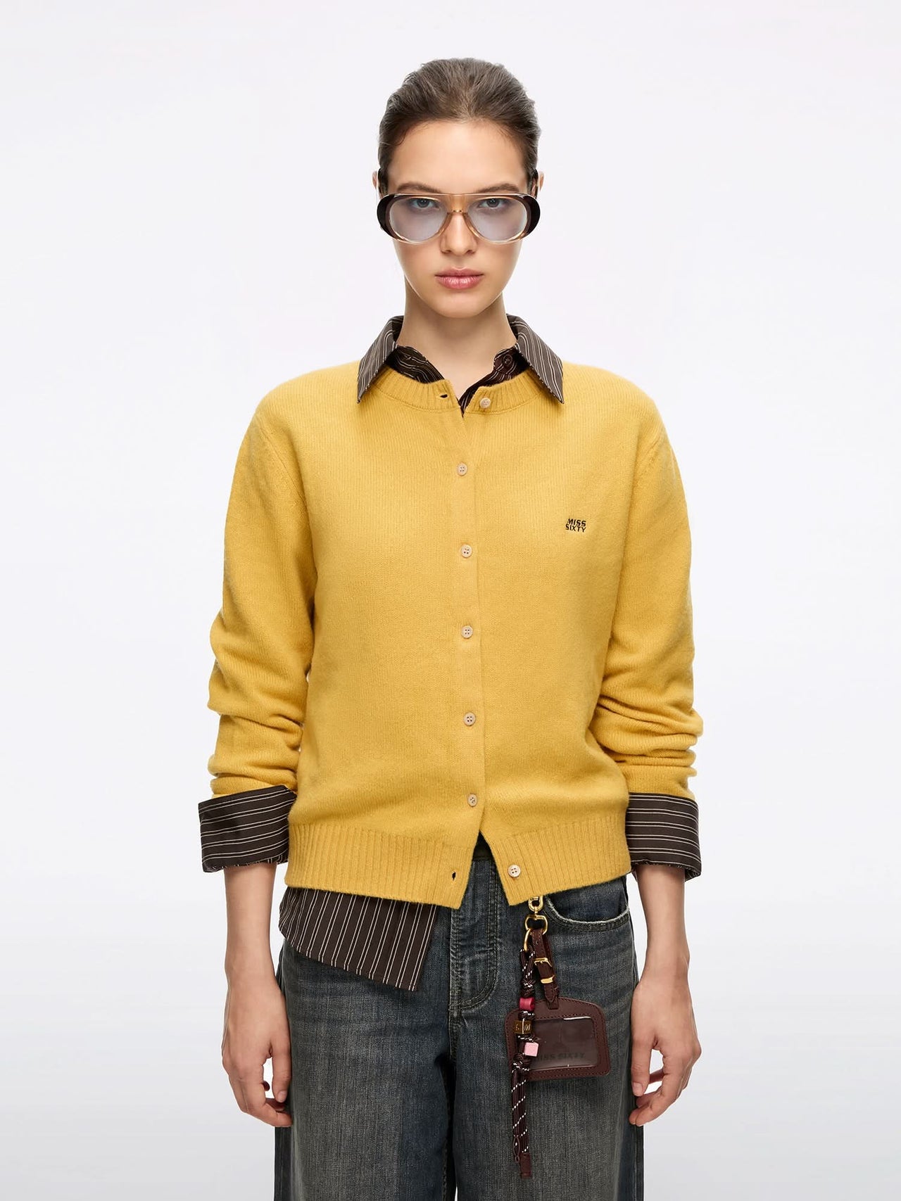 Logo Wool Cardigan