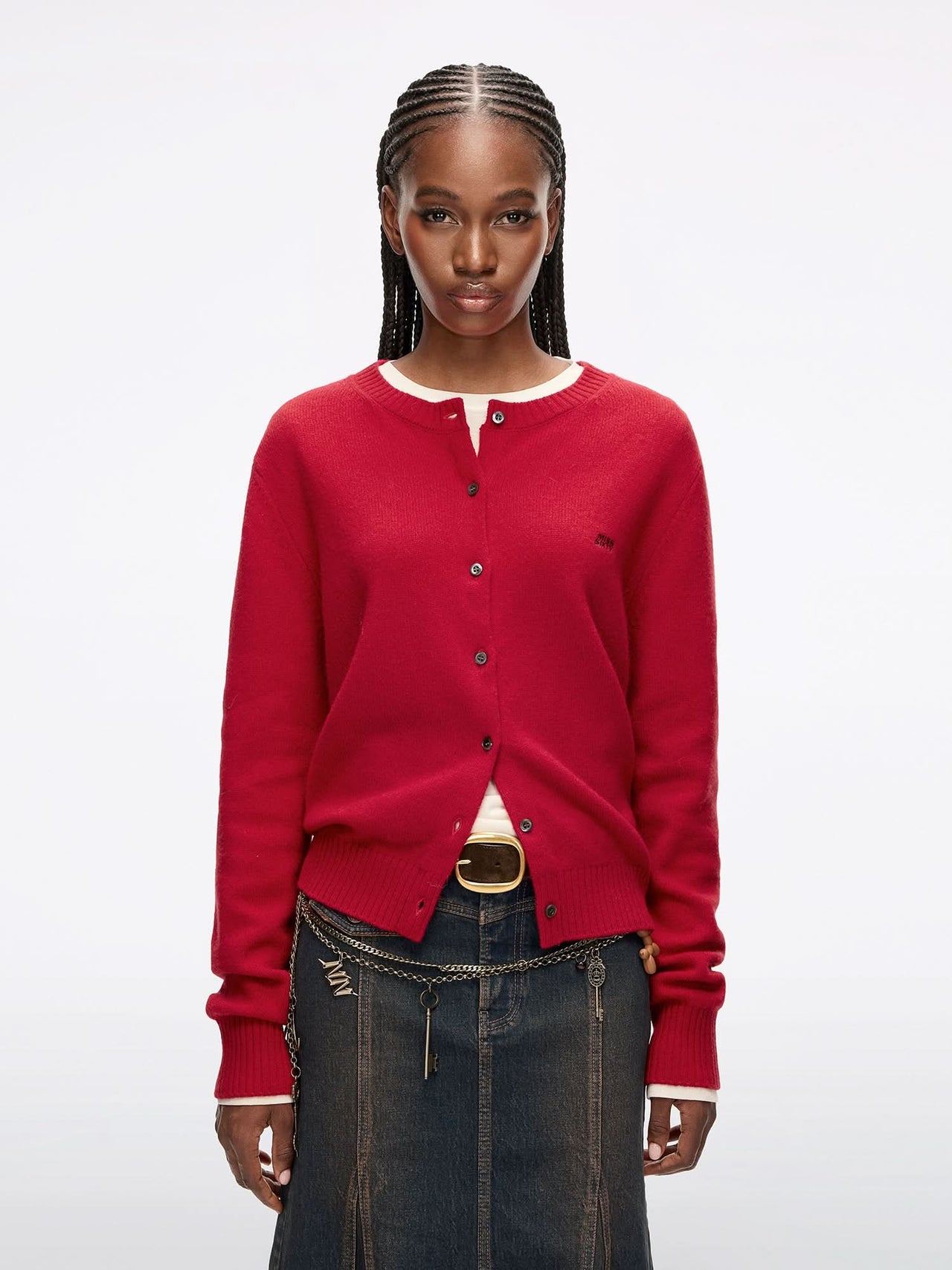 Logo Wool Cardigan