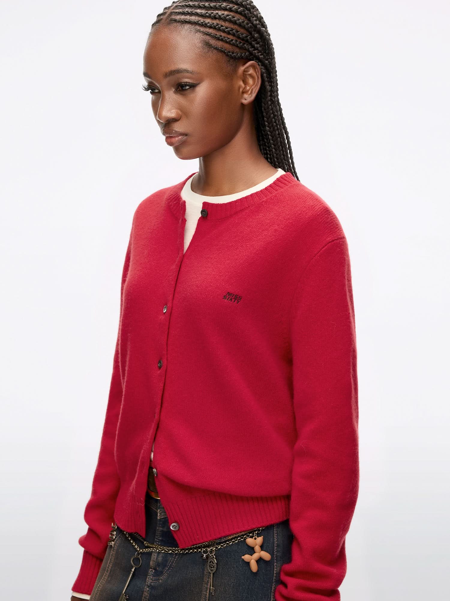 Logo Wool Cardigan