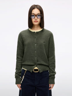 Logo Wool Cardigan