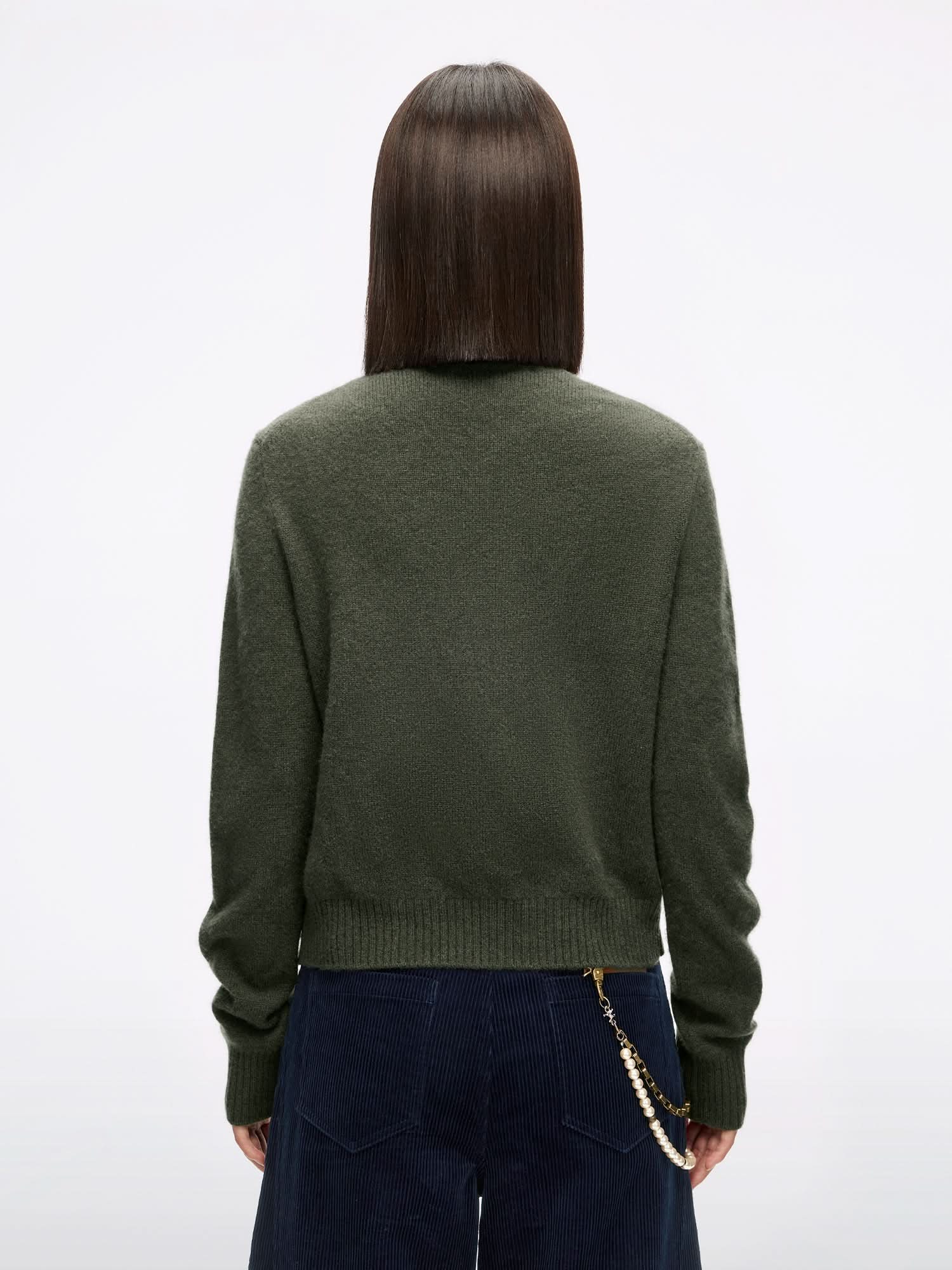 Logo Wool Cardigan