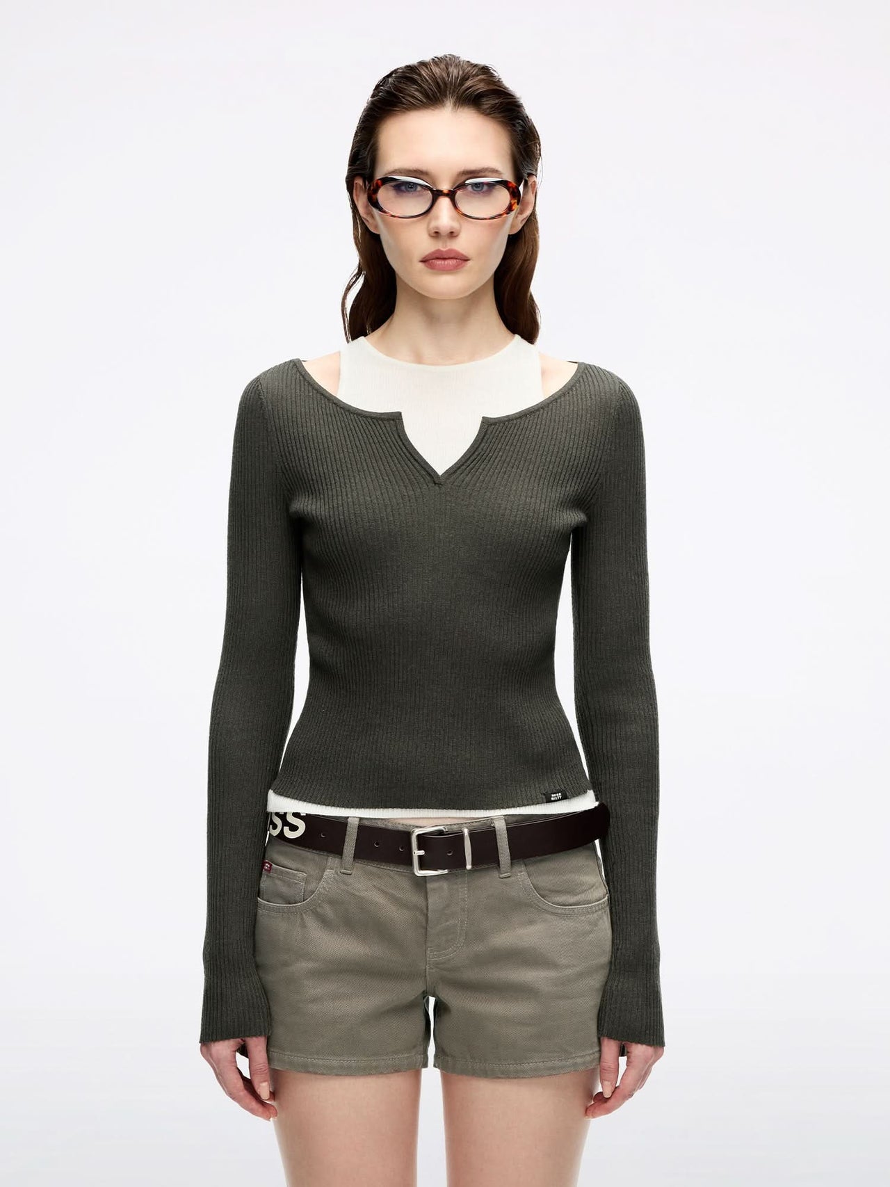 Layered Knit Top