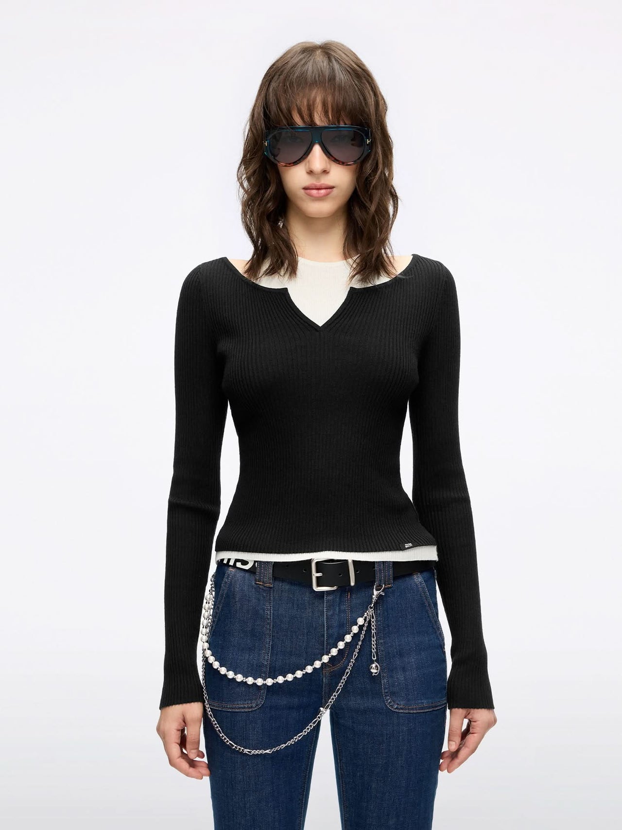 Layered Knit Top