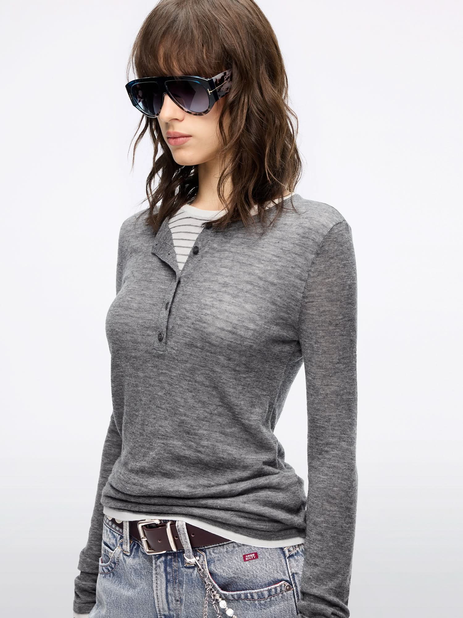 Wool Knit Top