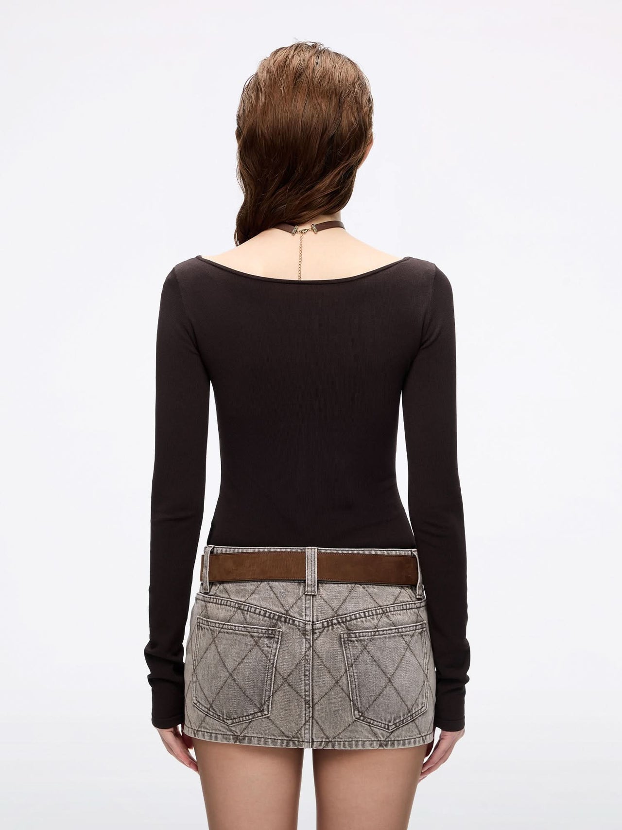 Embroidered Knit Top