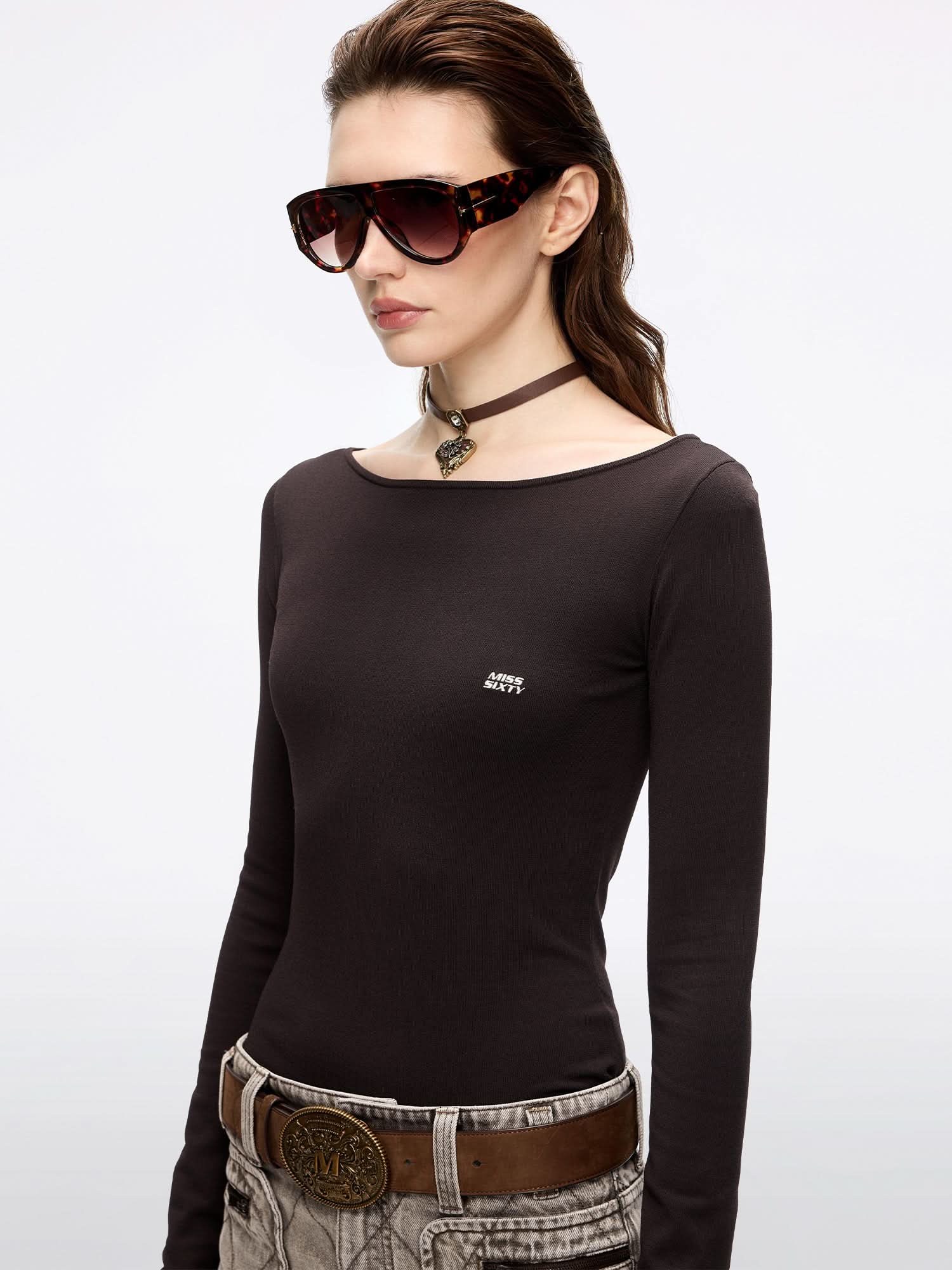 Embroidered Knit Top