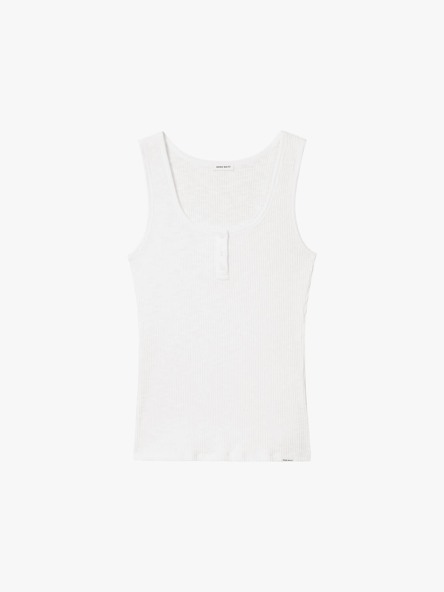 Henley Sleeveless T-Shirt
