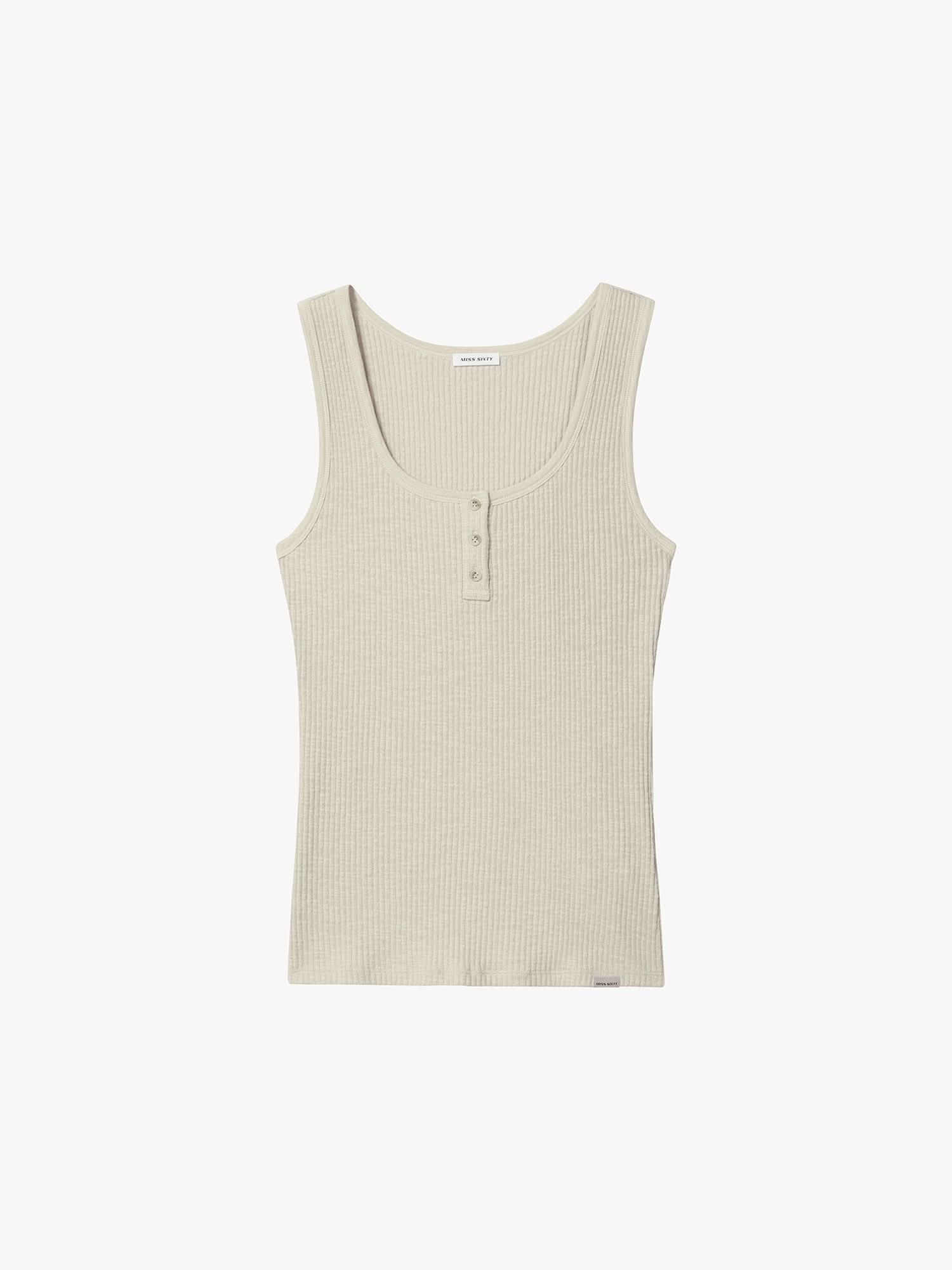 Henley Sleeveless T-Shirt