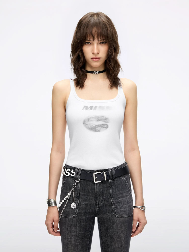Miss Sixty Romantic Lace Back Tank (M)