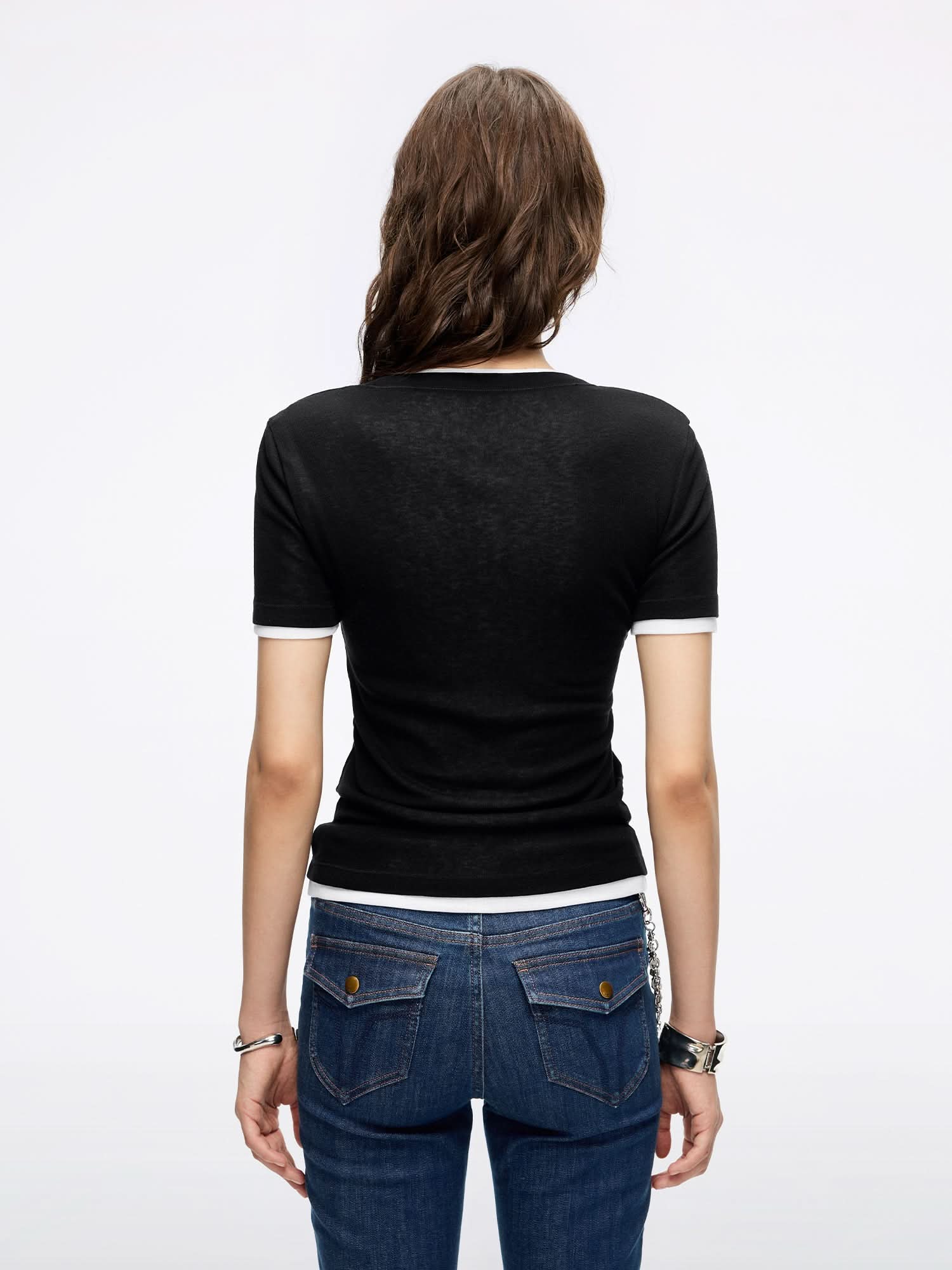 Faux Layered T-Shirt