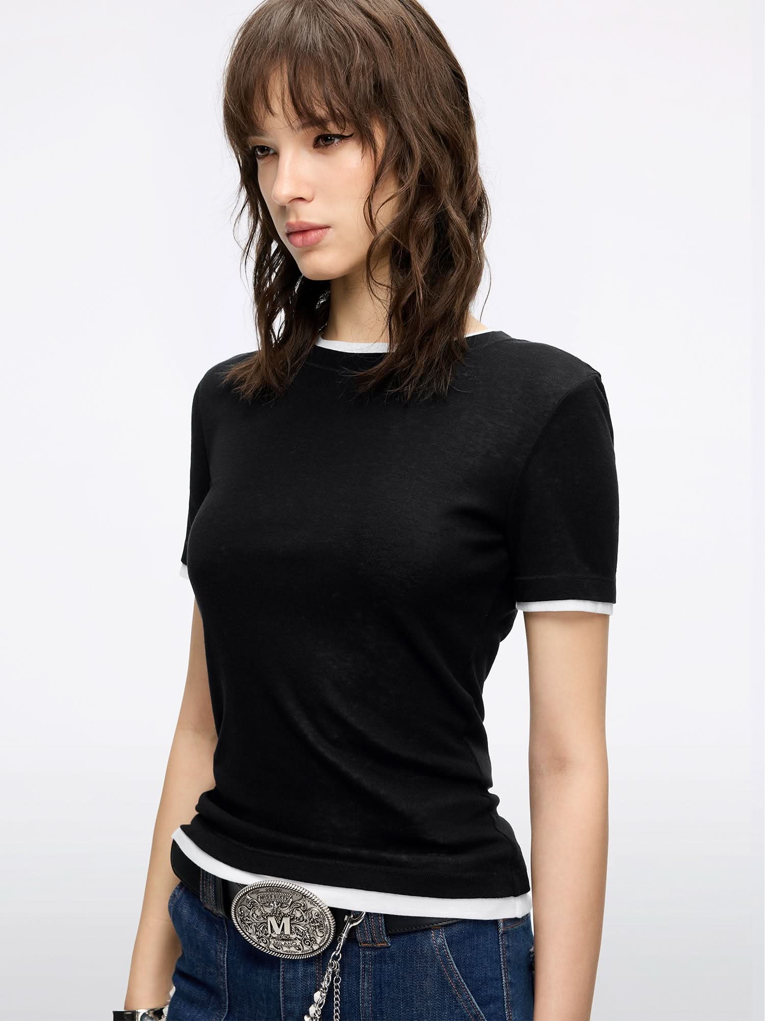 Faux Layered T-Shirt