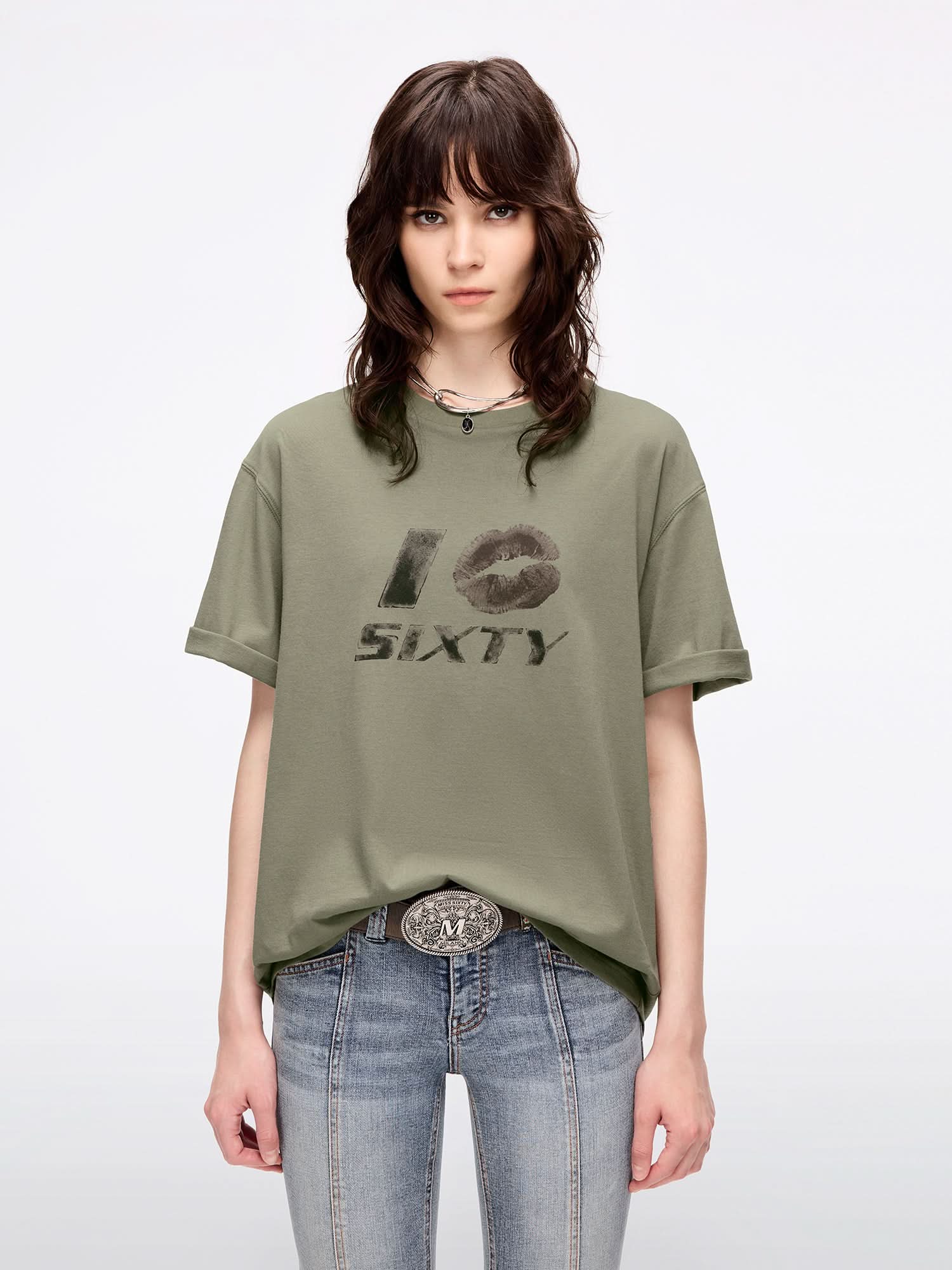 Crew Neck Printed T-Shirt