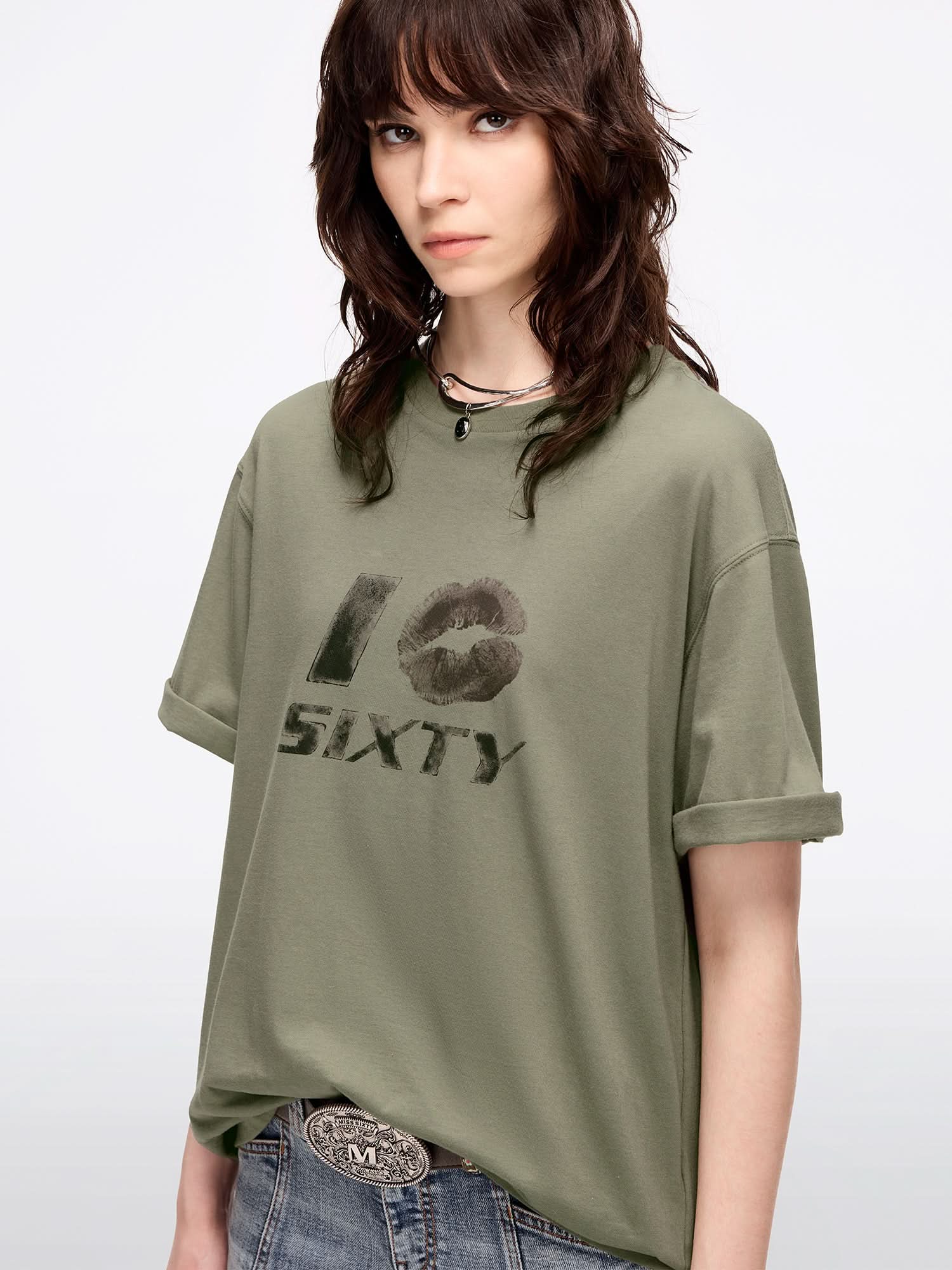 Crew Neck Printed T-Shirt