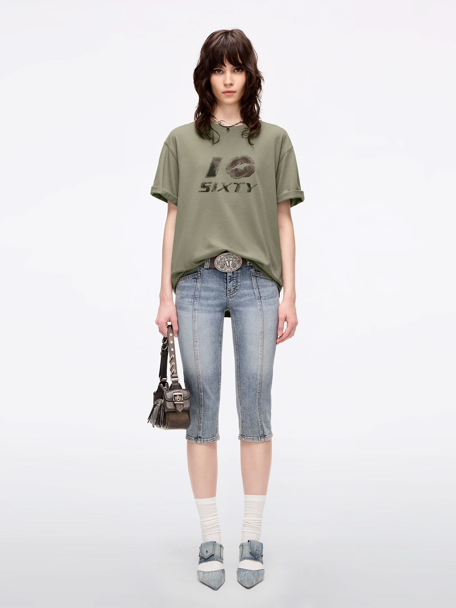 Crew Neck Printed T-Shirt