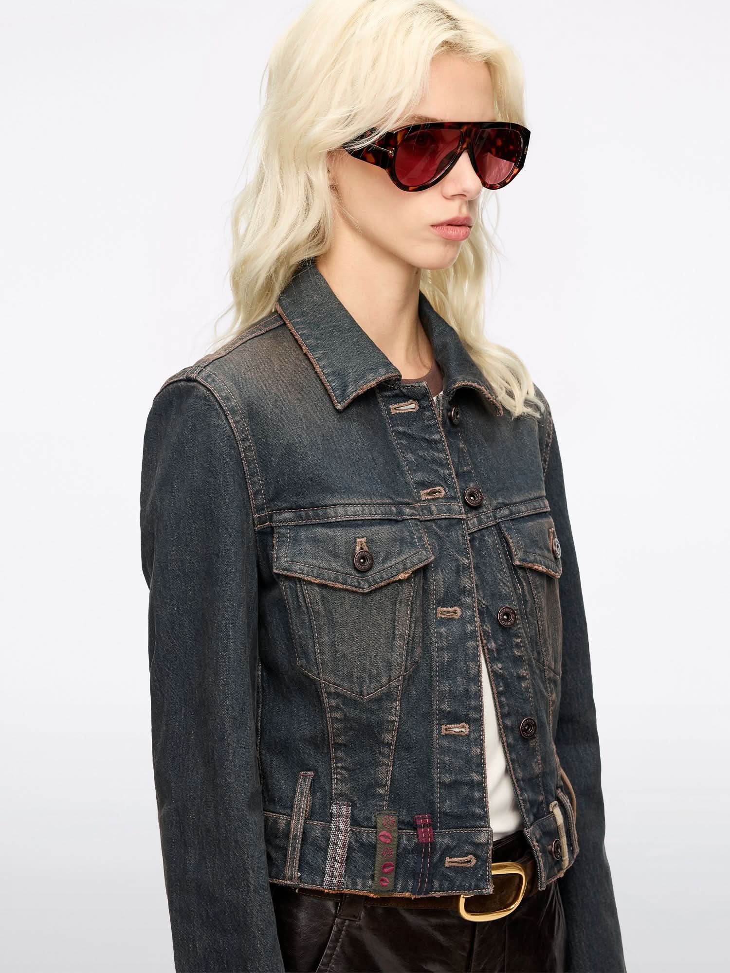 Belt Loop Denim Jacket