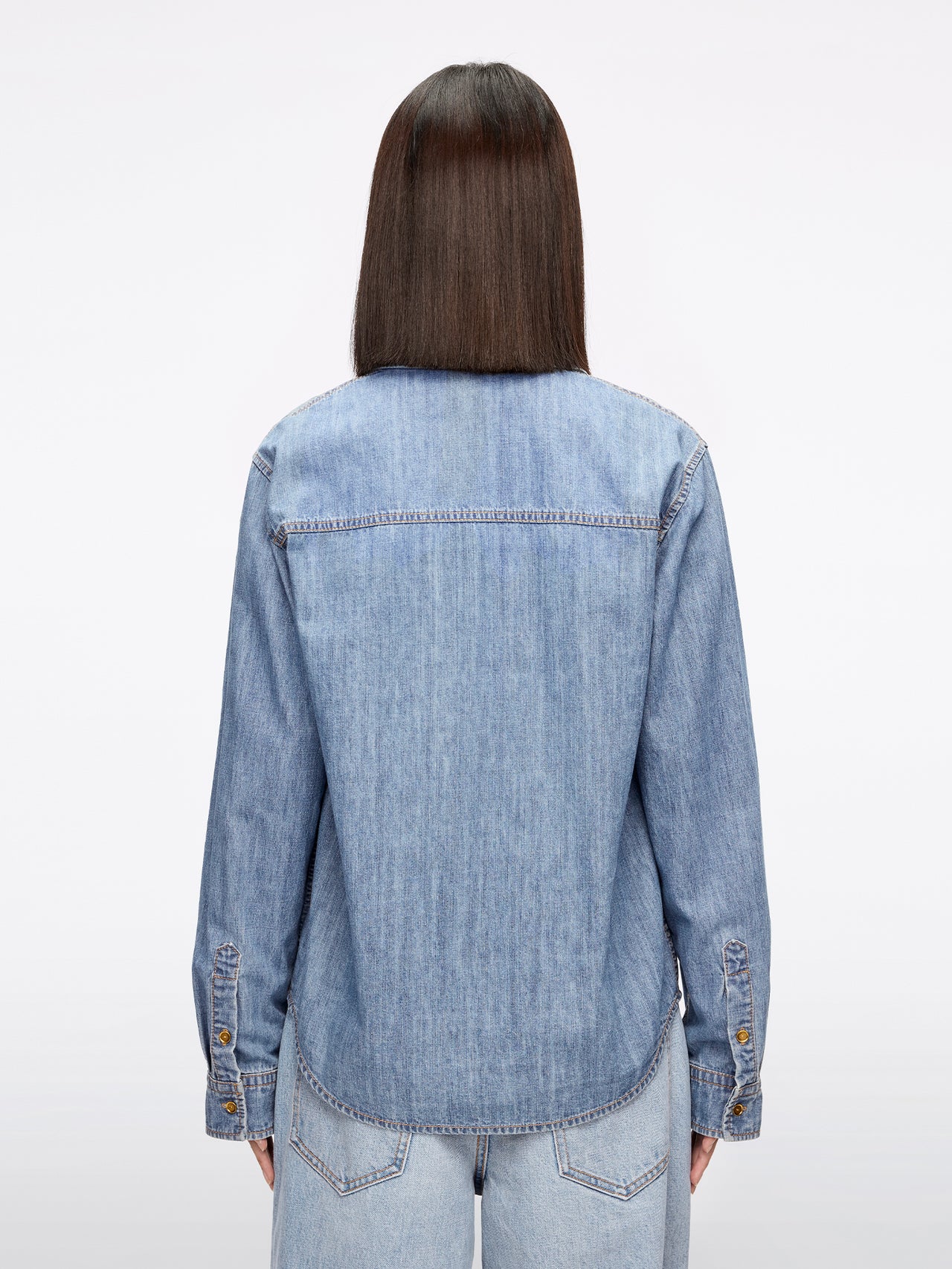 Distressed Denim Shirt