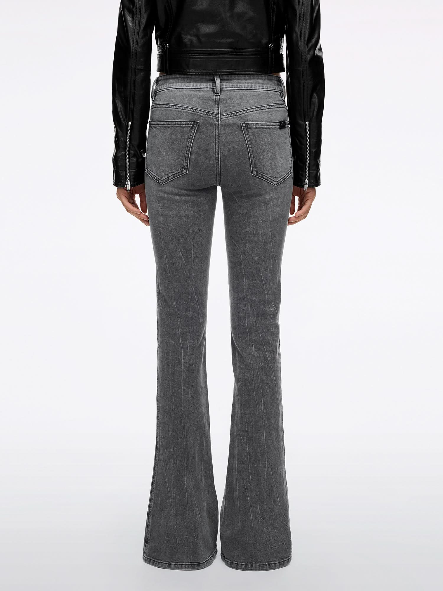 Rhinestone Flared Jeans