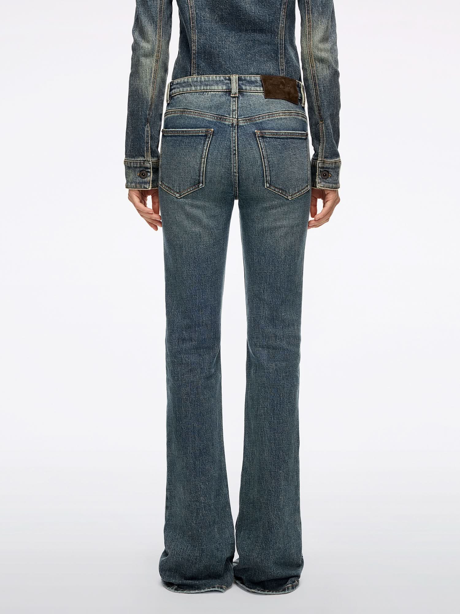 Rhinestone Flared Jeans