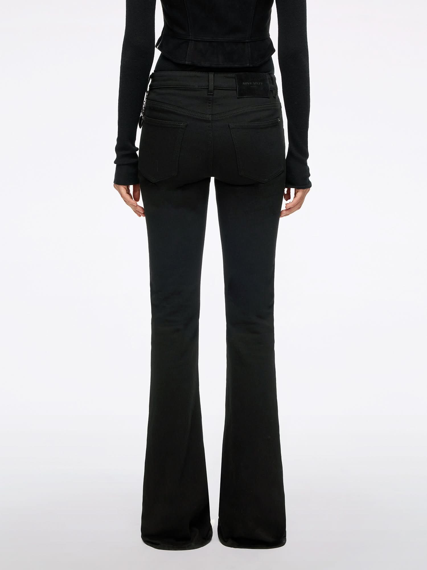 Flared Jeans with Stud Detailing