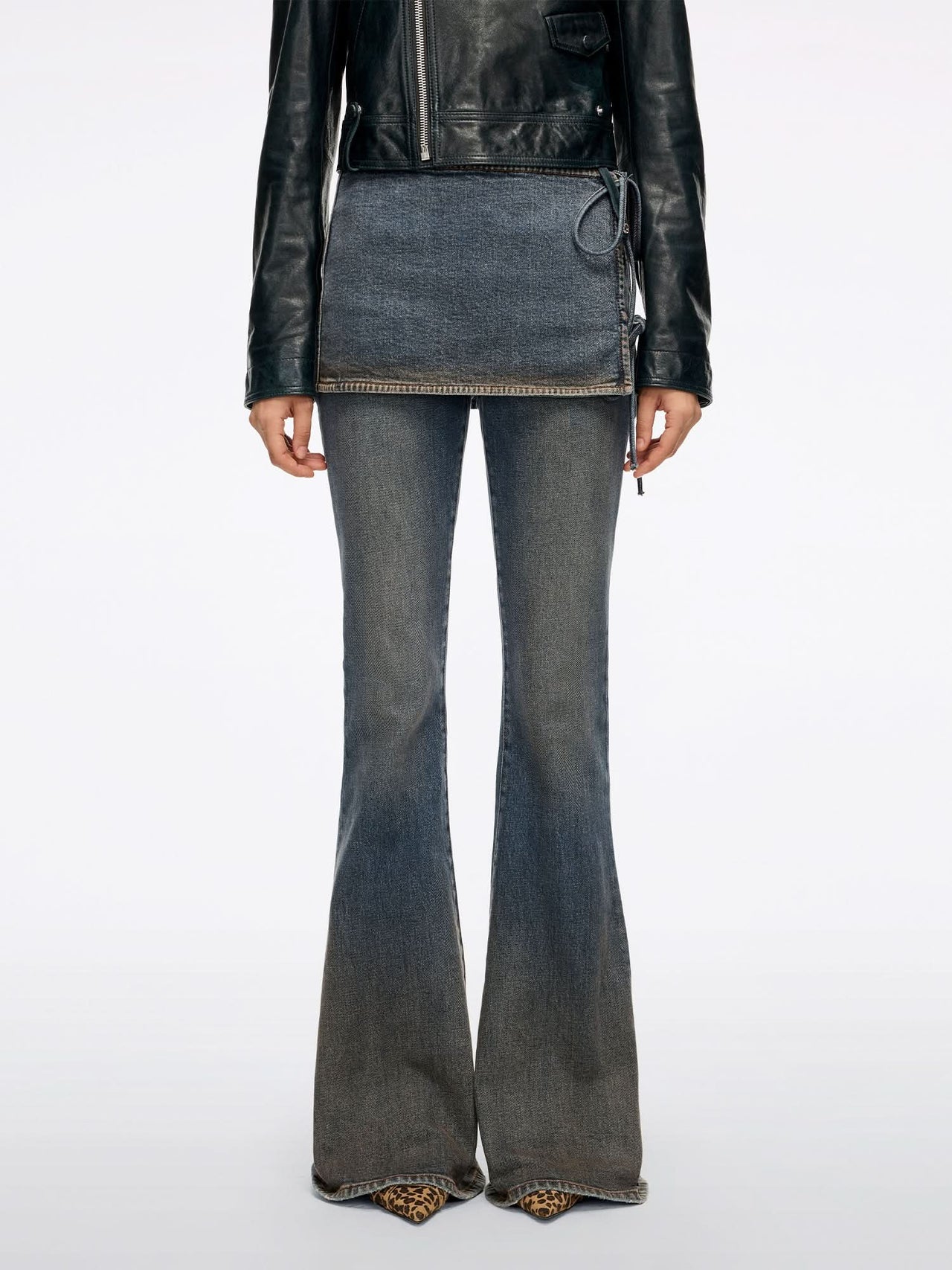 Layered Flared Jeans