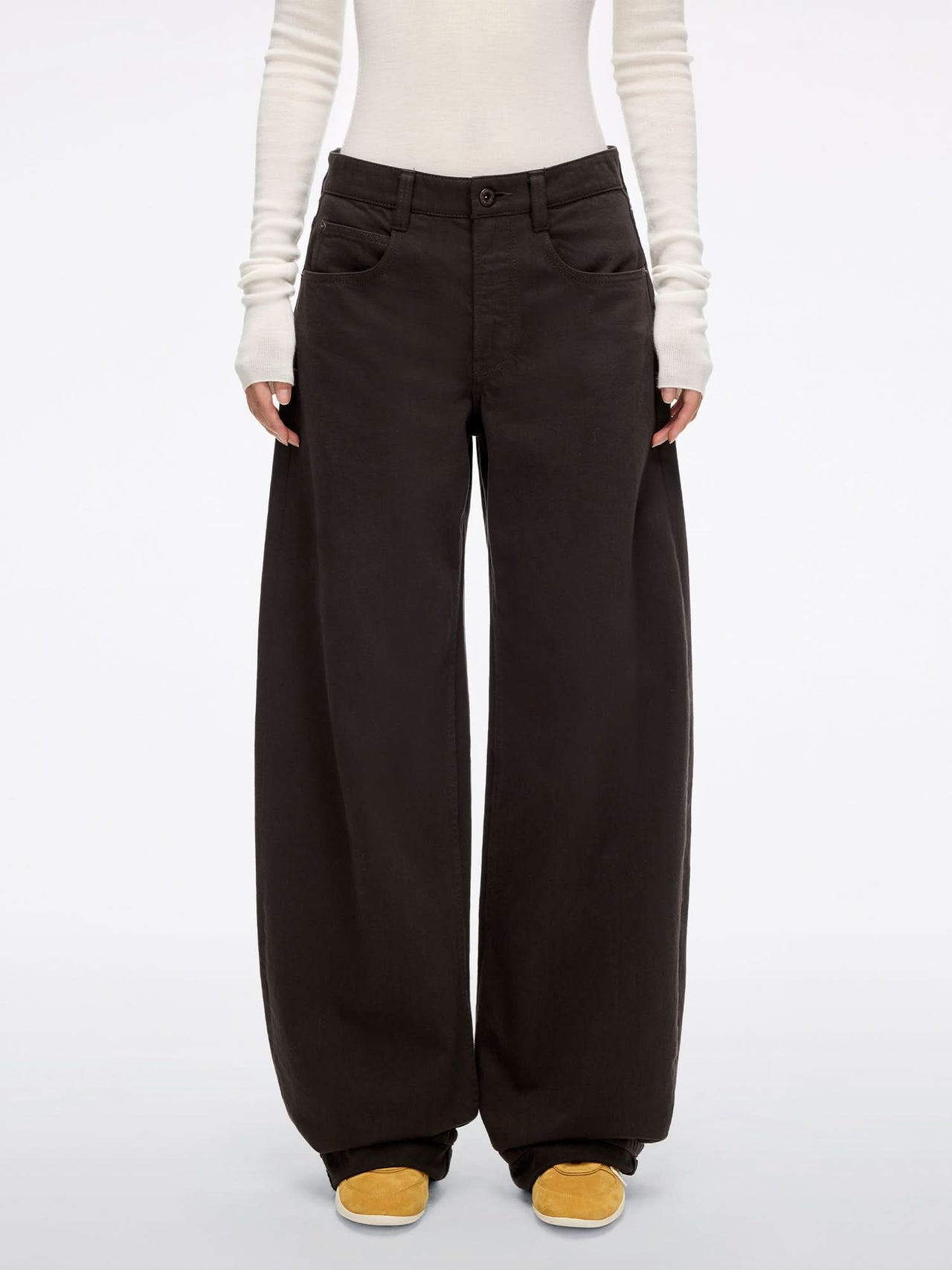 Loose Fit Jeans with Decorative Chain