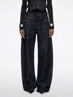 Scimitar Jeans With Decorative Accessory