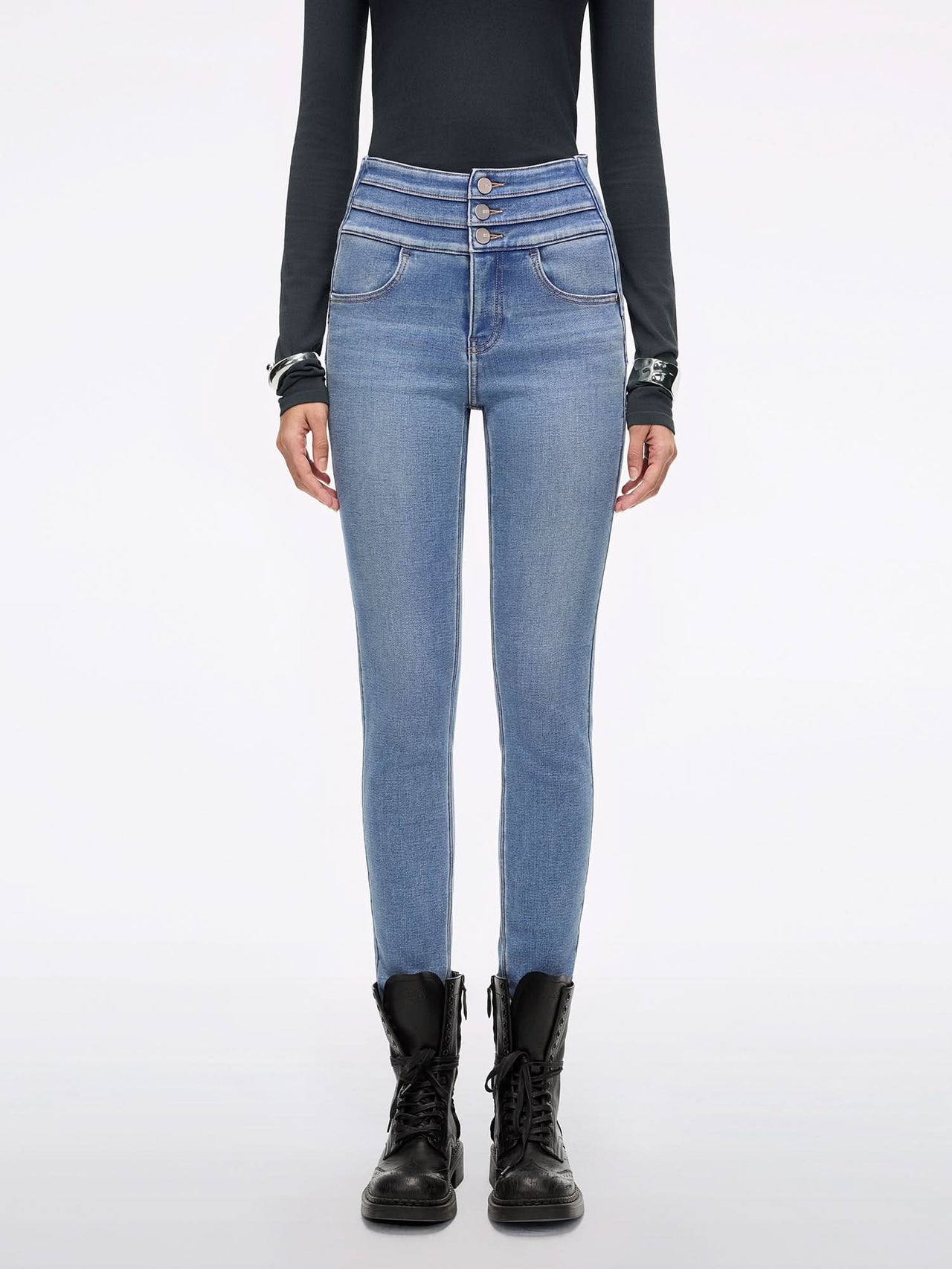 Skinny Jeans-BLUE ATTACK-PLUS 3