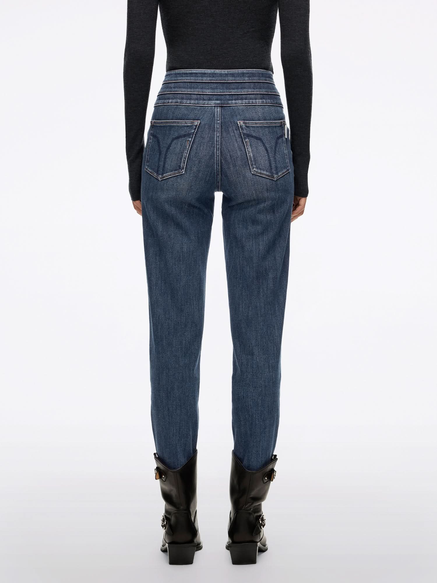 Straight-Fit Jeans-BLUE ATTACK