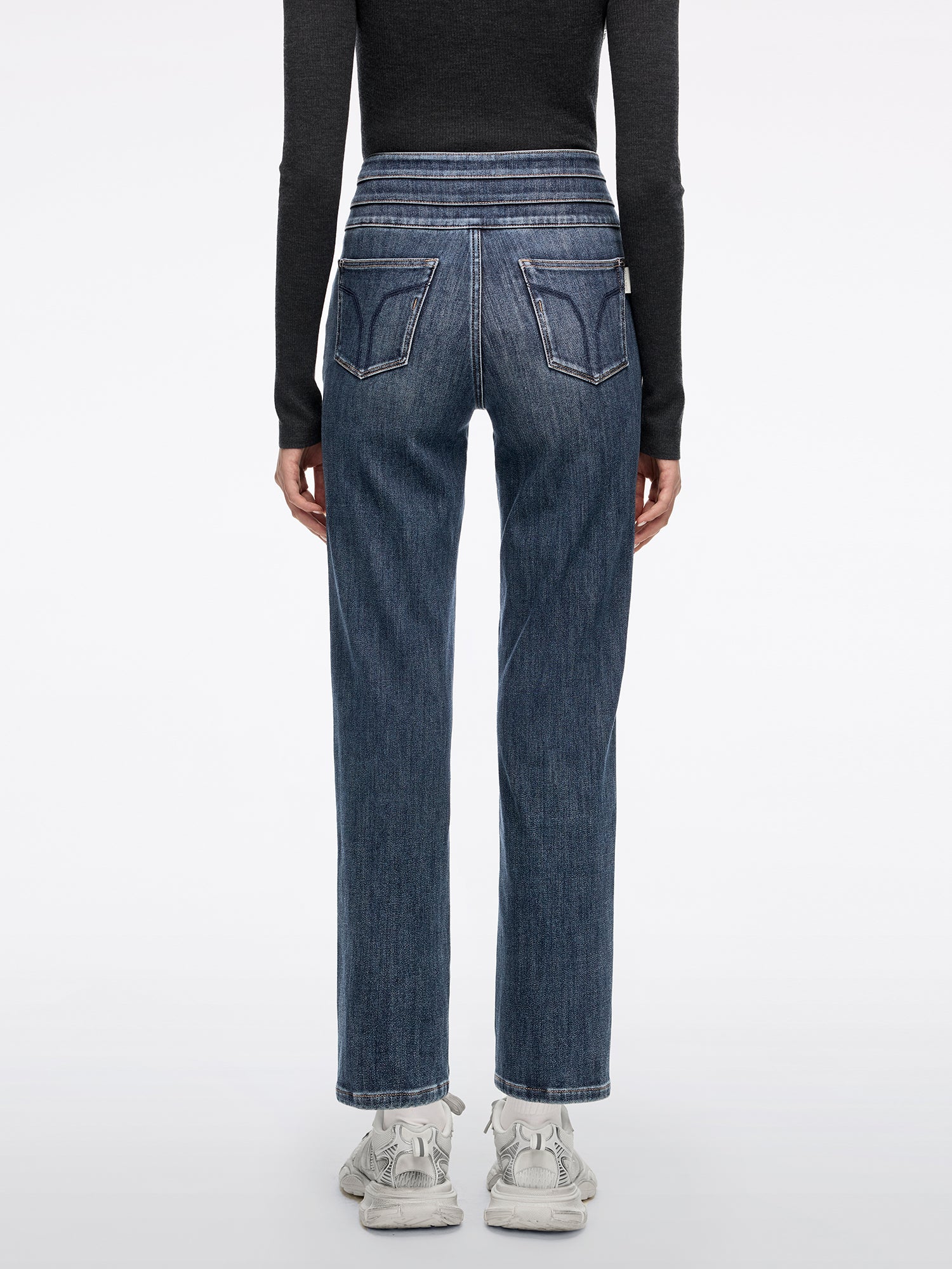Straight-Fit Jeans-BLUE ATTACK