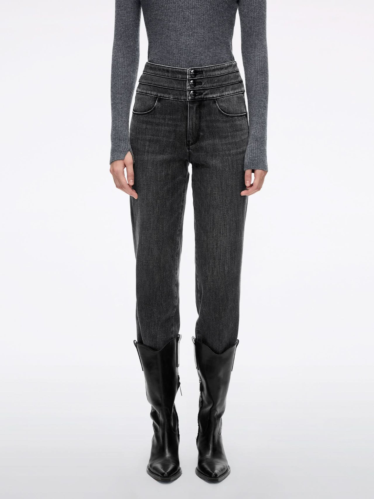 Straight-Fit Jeans-BLUE ATTACK