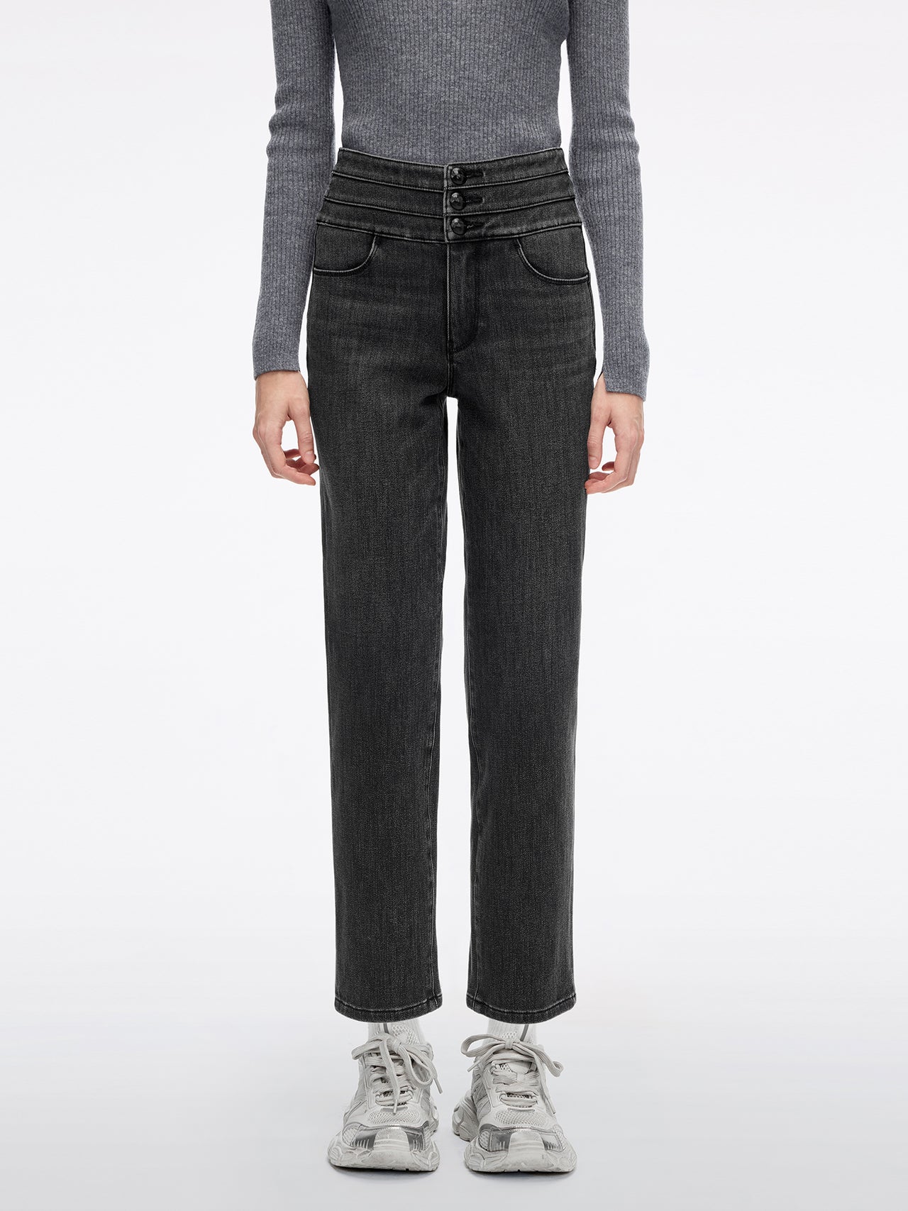 Straight-Fit Jeans-BLUE ATTACK