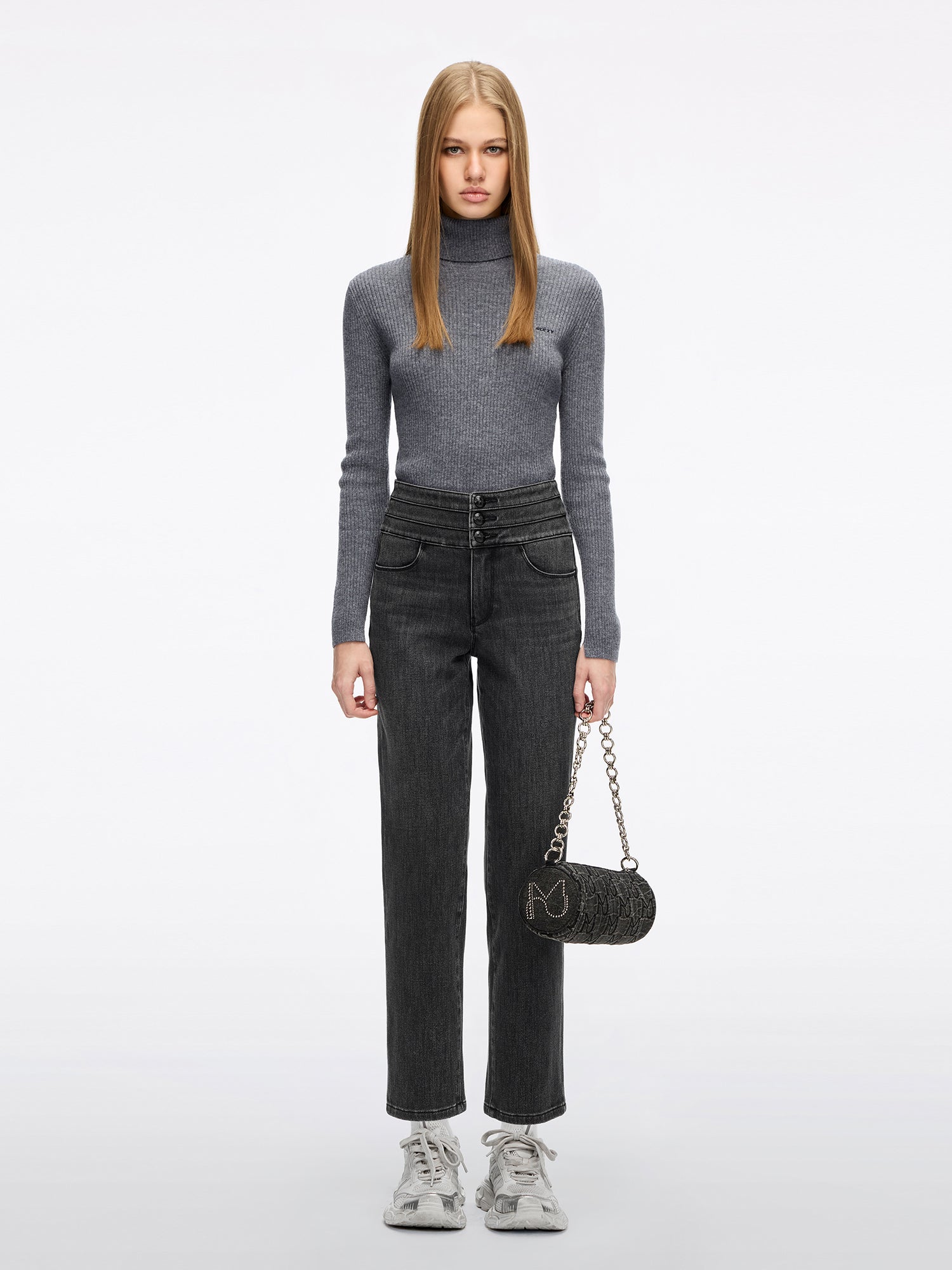 Straight-Fit Jeans-BLUE ATTACK