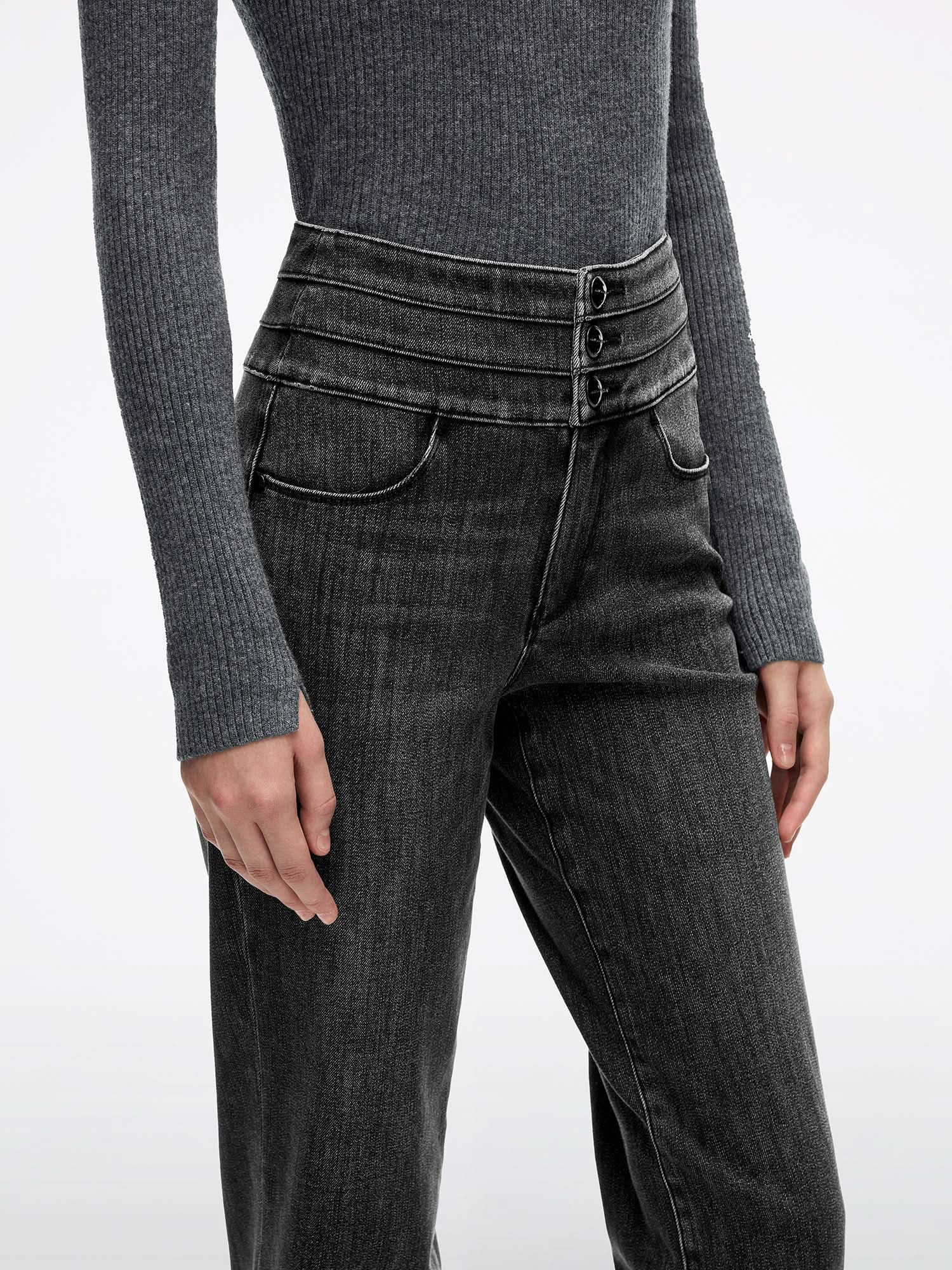 Straight-Fit Jeans-BLUE ATTACK