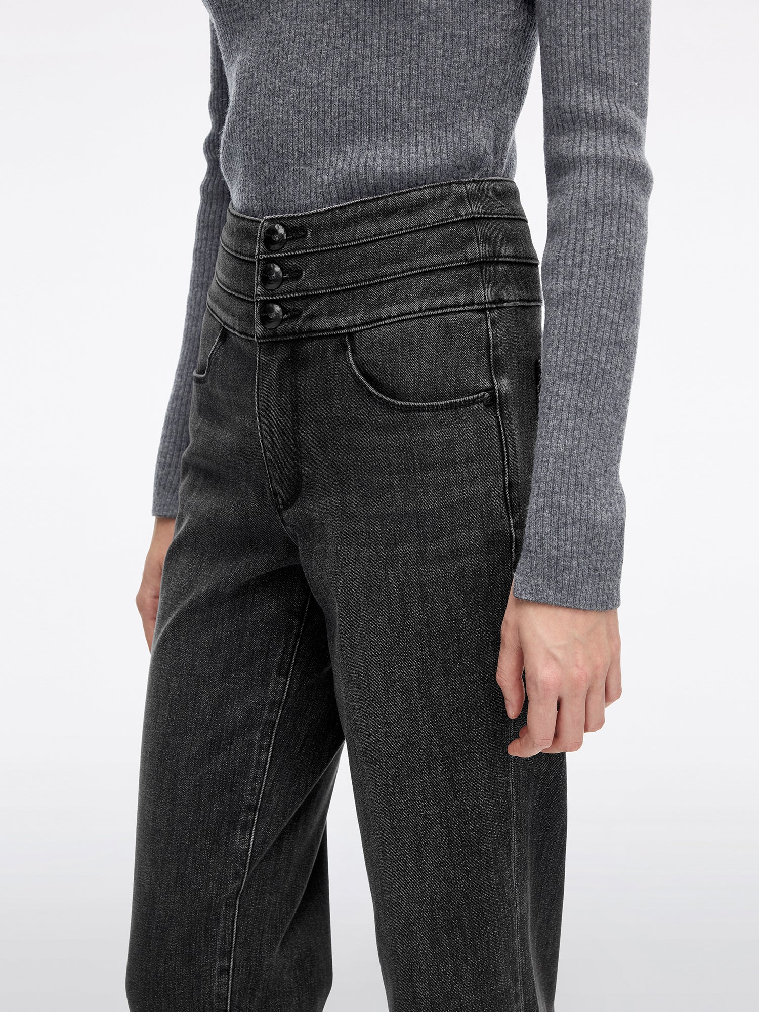 Straight-Fit Jeans-BLUE ATTACK