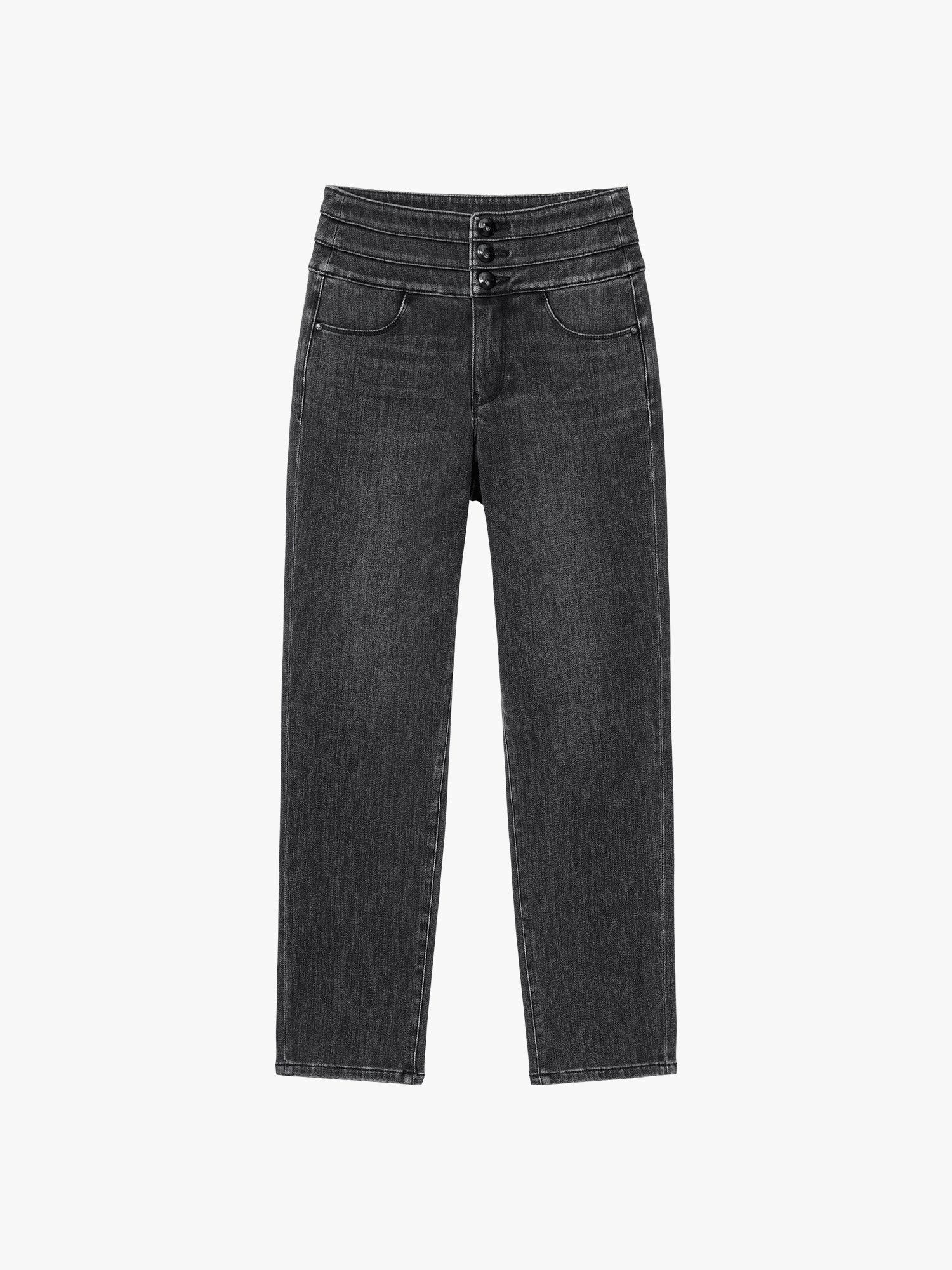 Straight-Fit Jeans-BLUE ATTACK