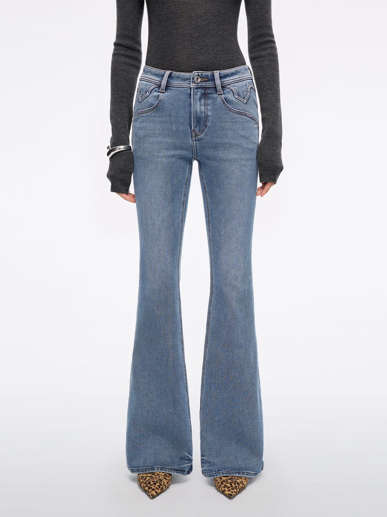 Slim Flared Jeans-BELLA