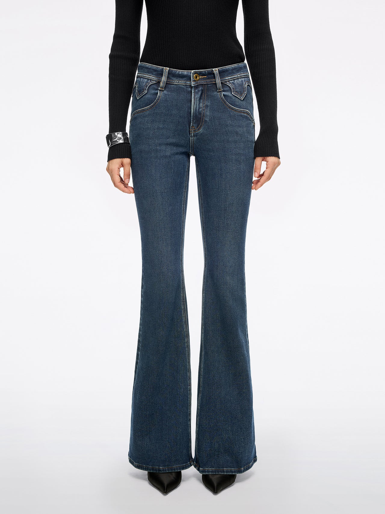 Slim Flared Jeans-BELLA