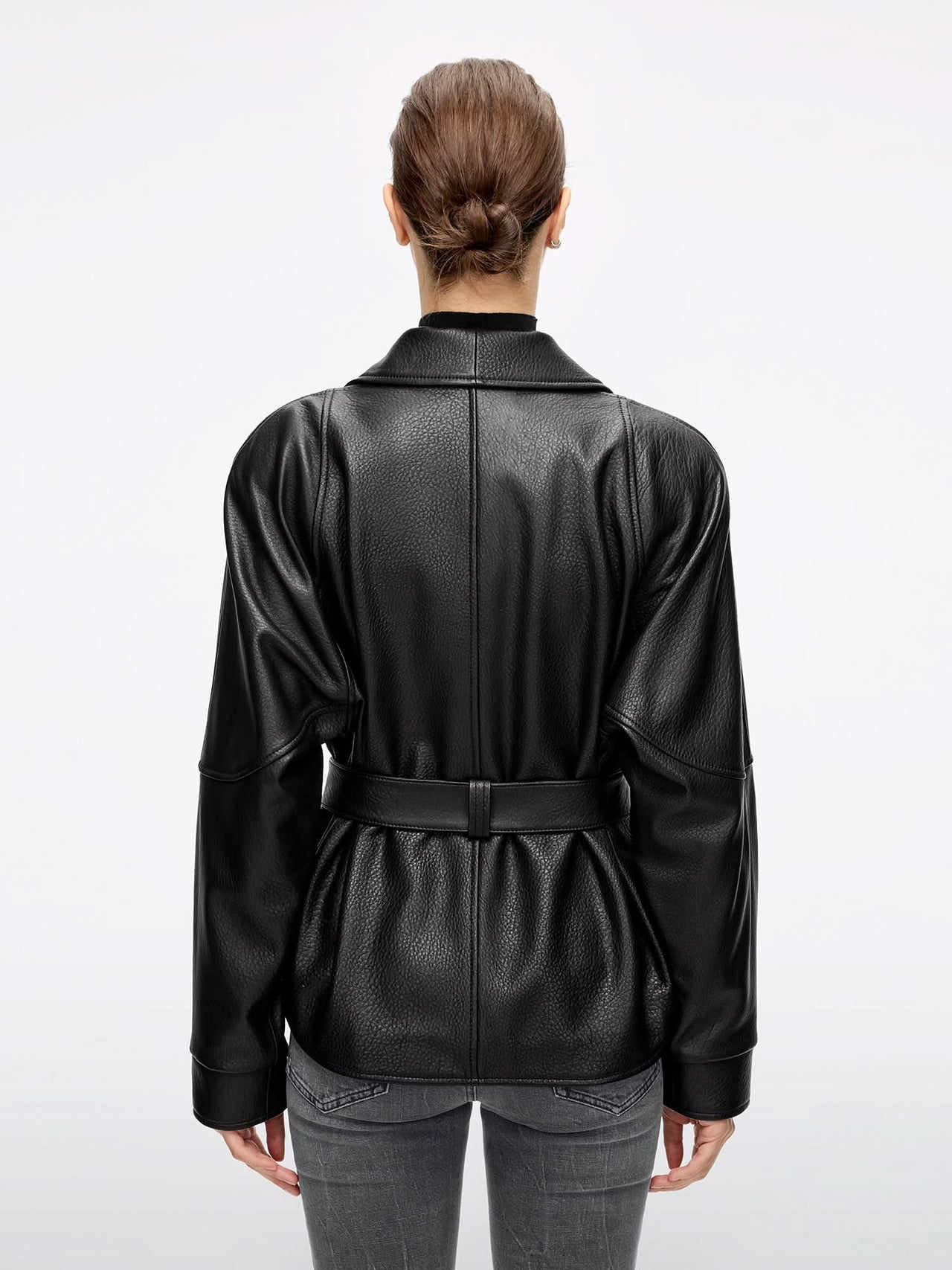 Belted Leather Jacket
