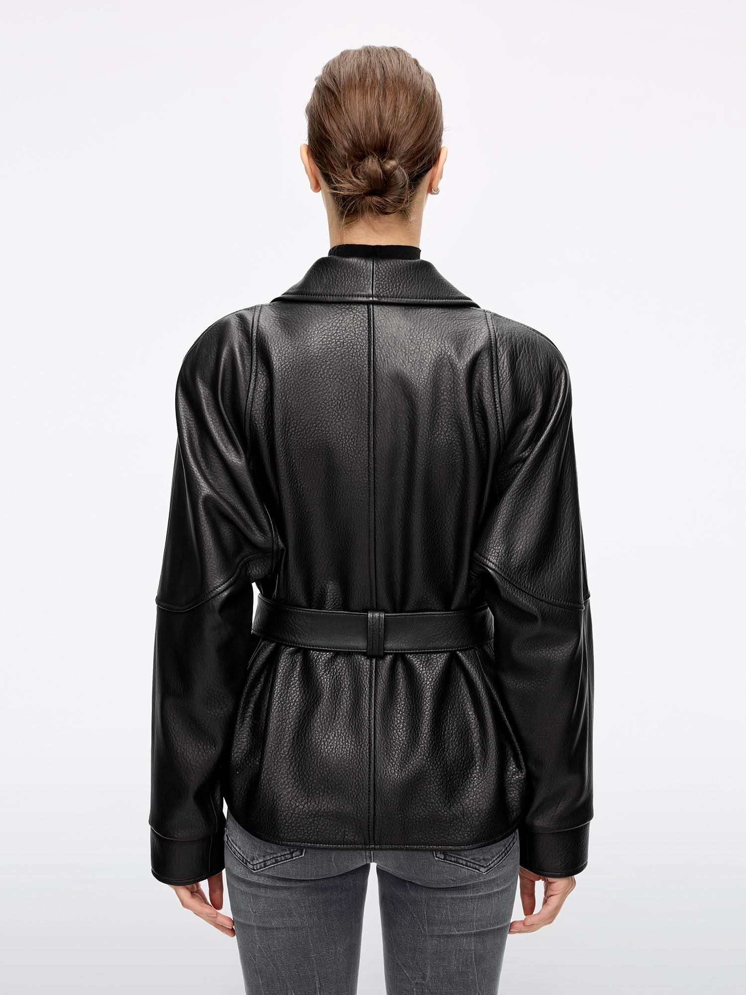 Belted Leather Jacket