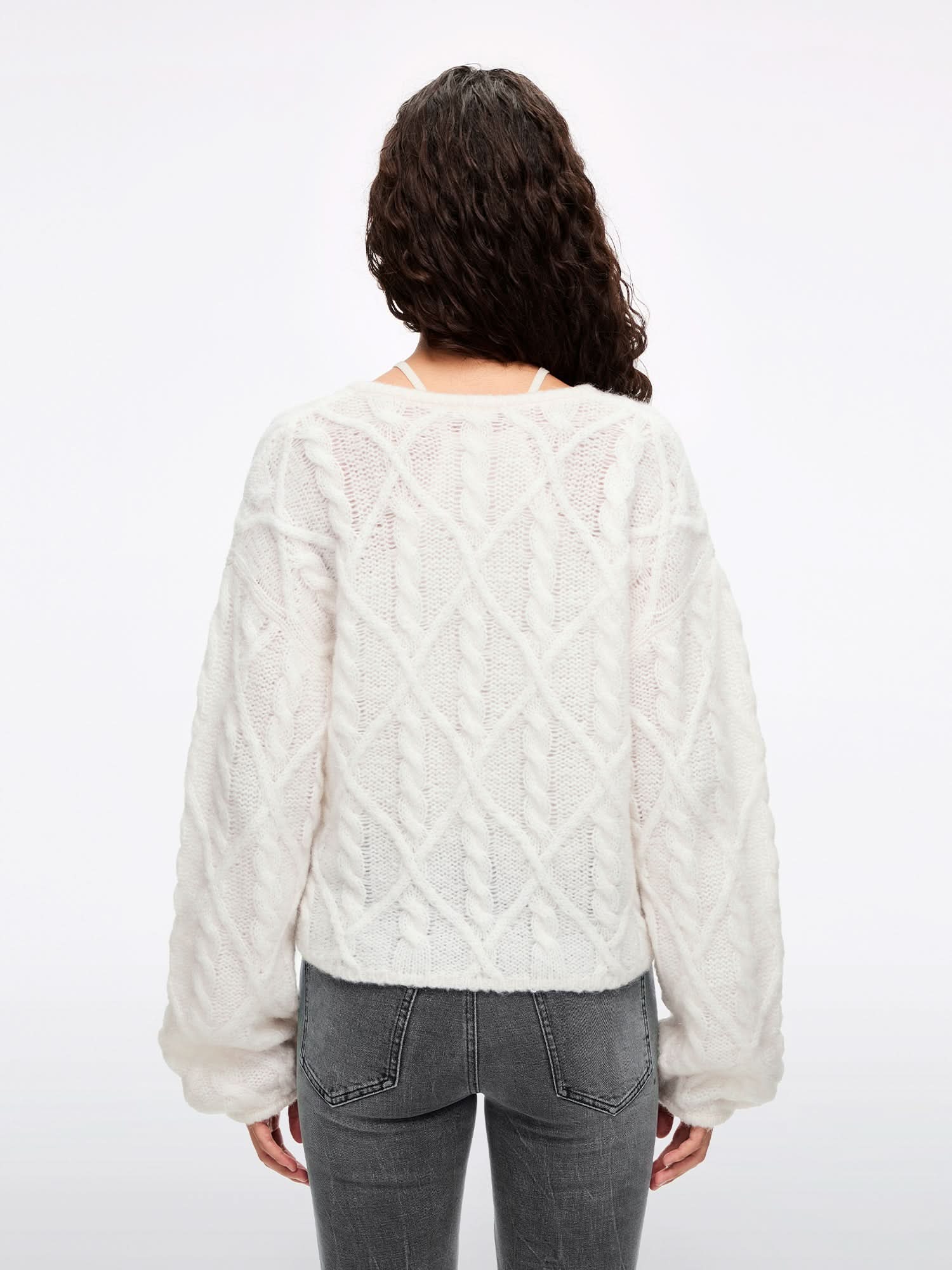 Mohair-Blend Knit Top