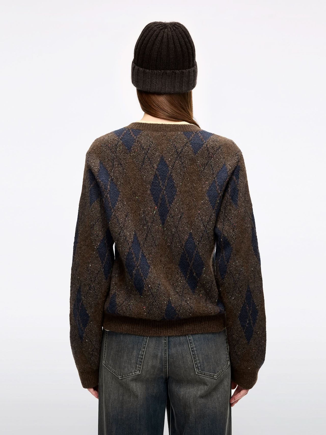 Alpaca-Blend Knit Cardigan