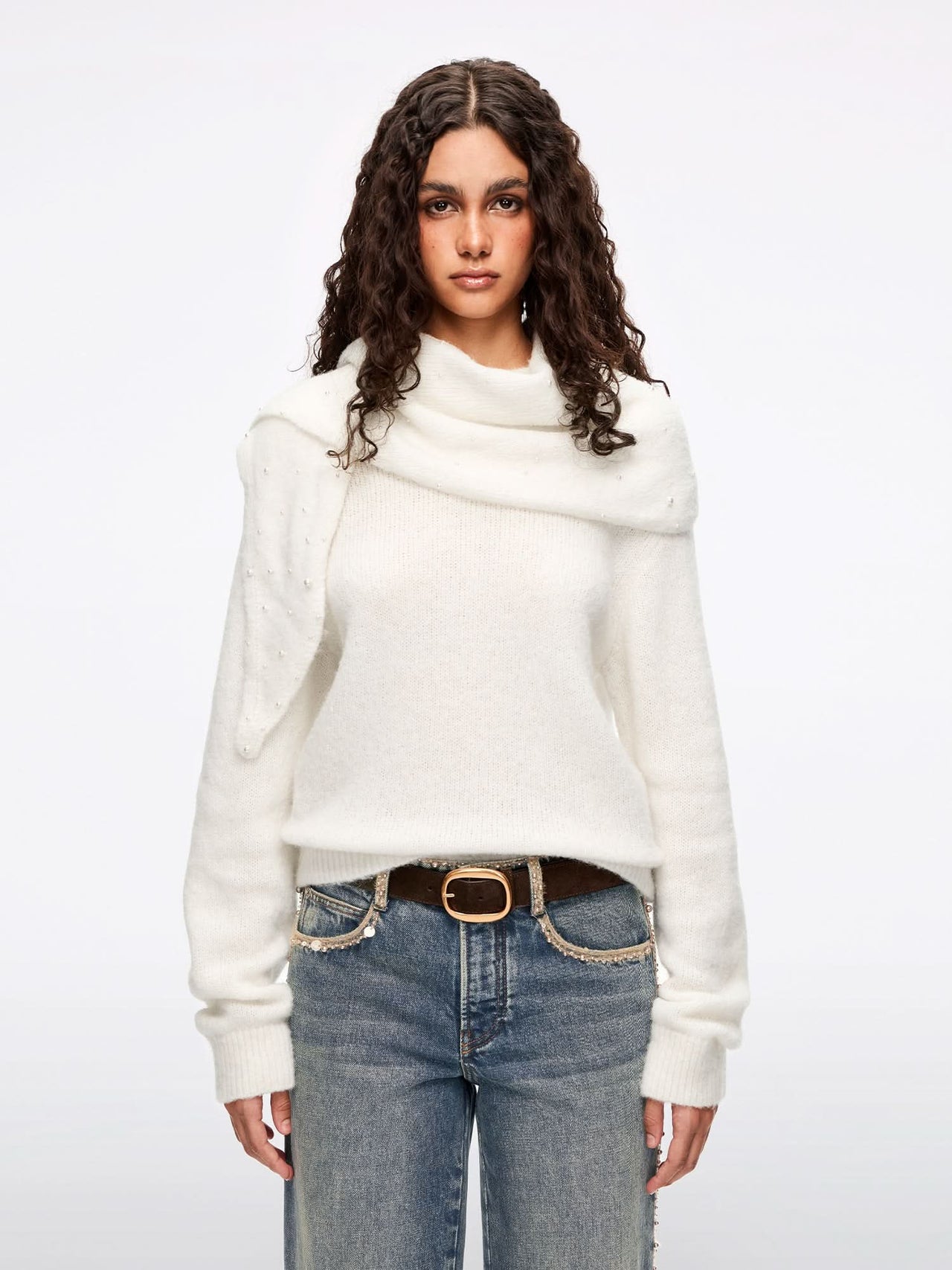 Shawl Knit Top