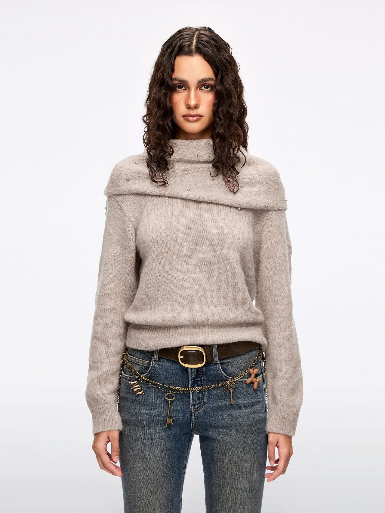 Shawl Knit Top