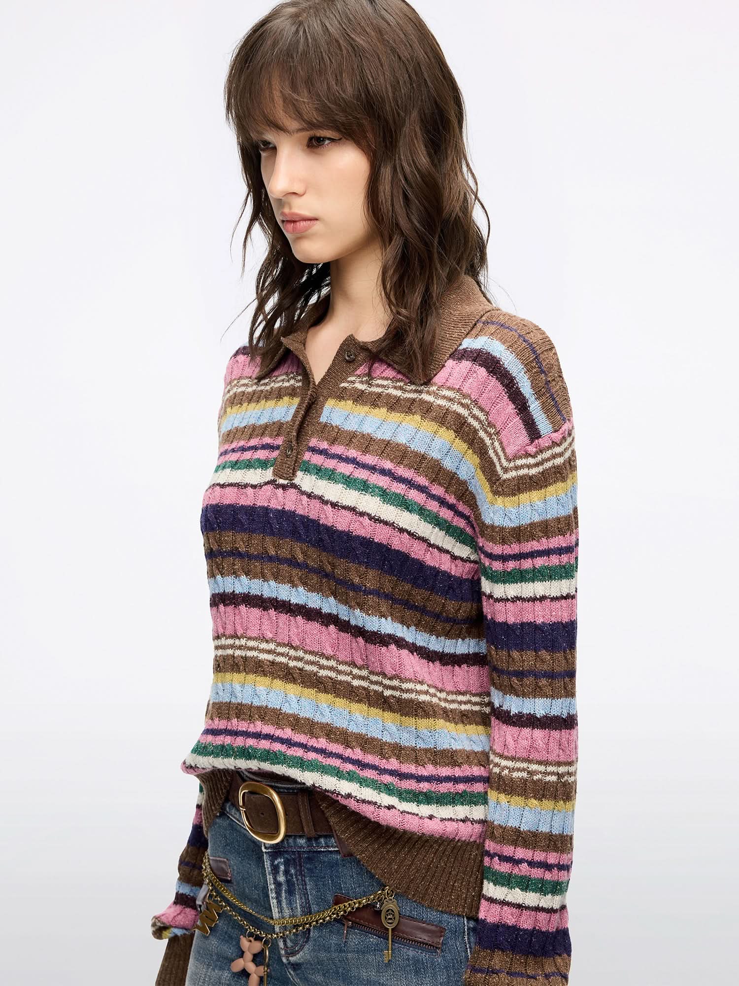 Striped Knit Sweater