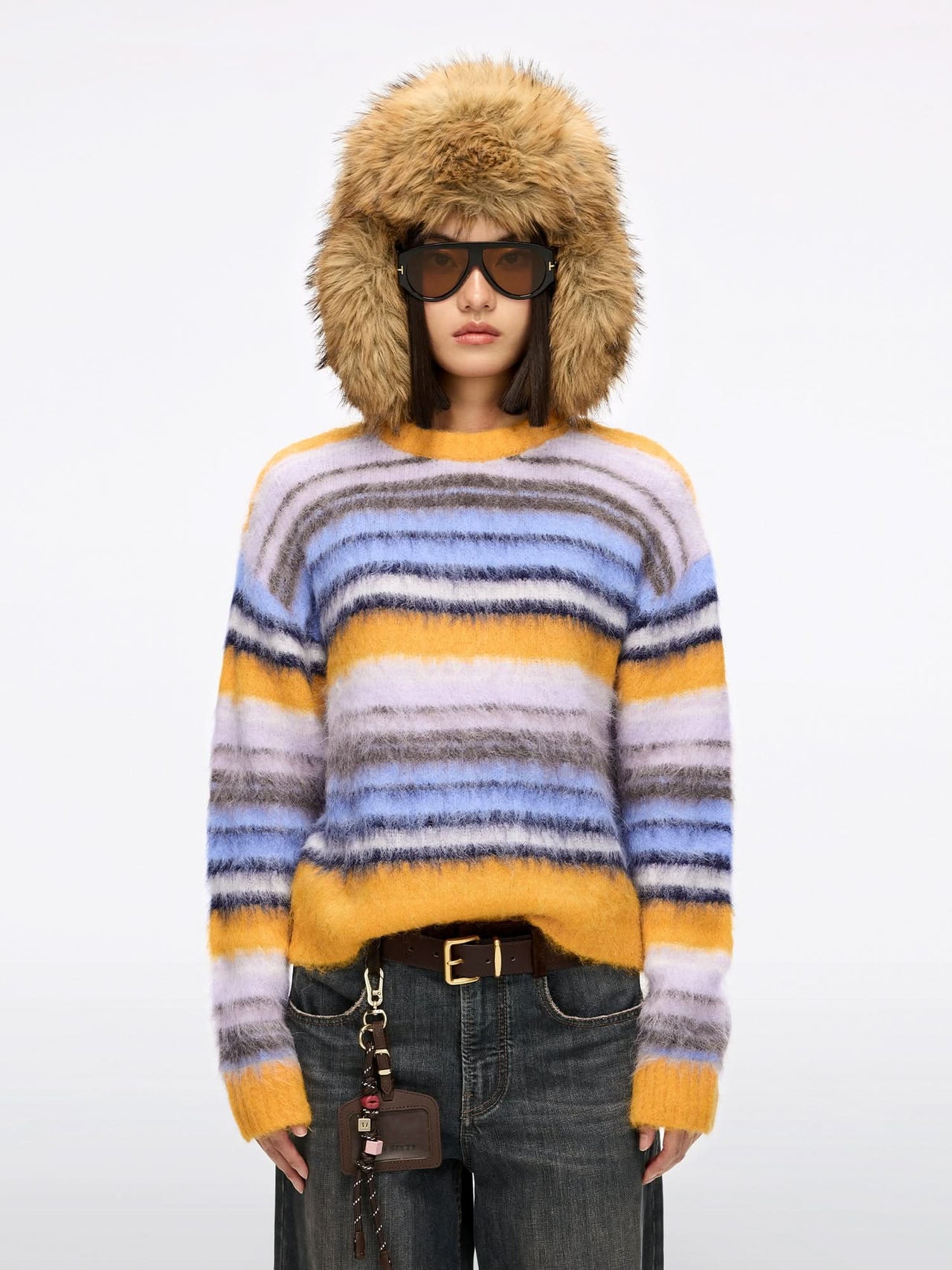 Alpaca-Blend Knit Cardigan