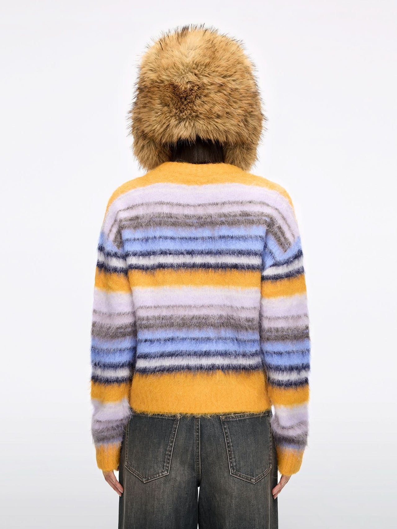 Alpaca-Blend Knit Cardigan