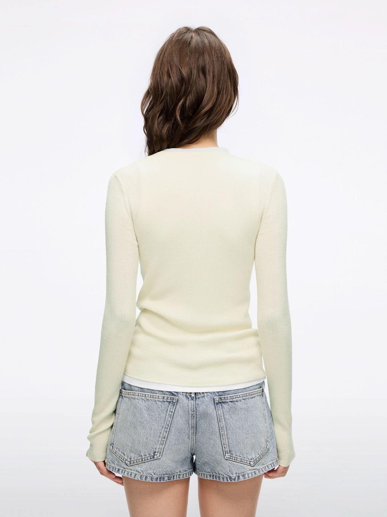 Faux Layered Knit Top