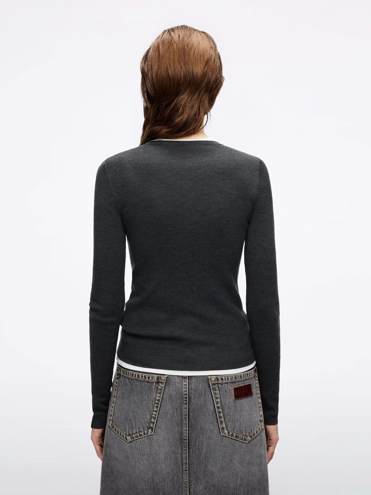 Faux Layered Knit Top
